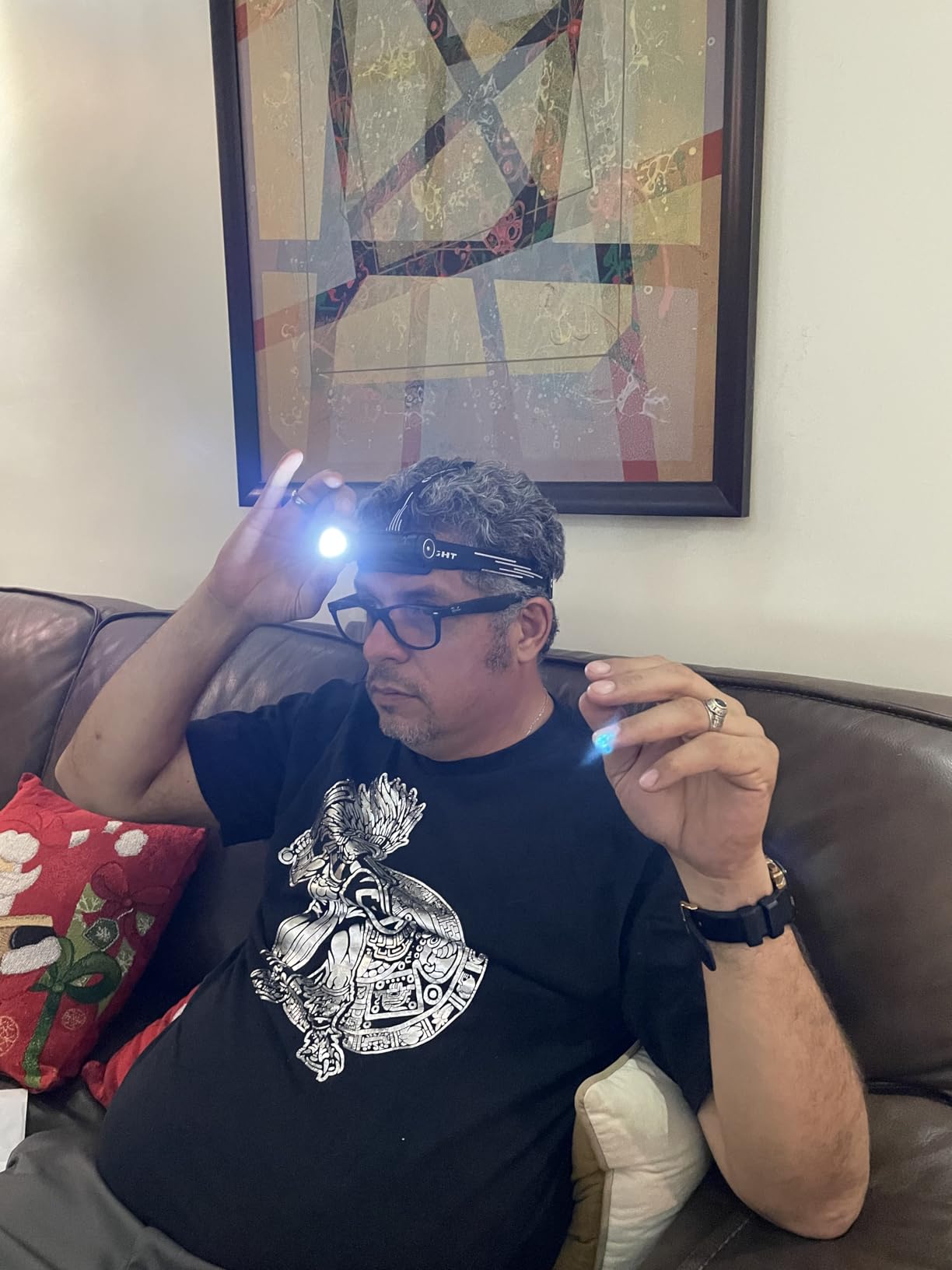 OLIGHT Perun 3 Headlamp Rechargeable, Red Light, Waterproof, Orange customer photo 1