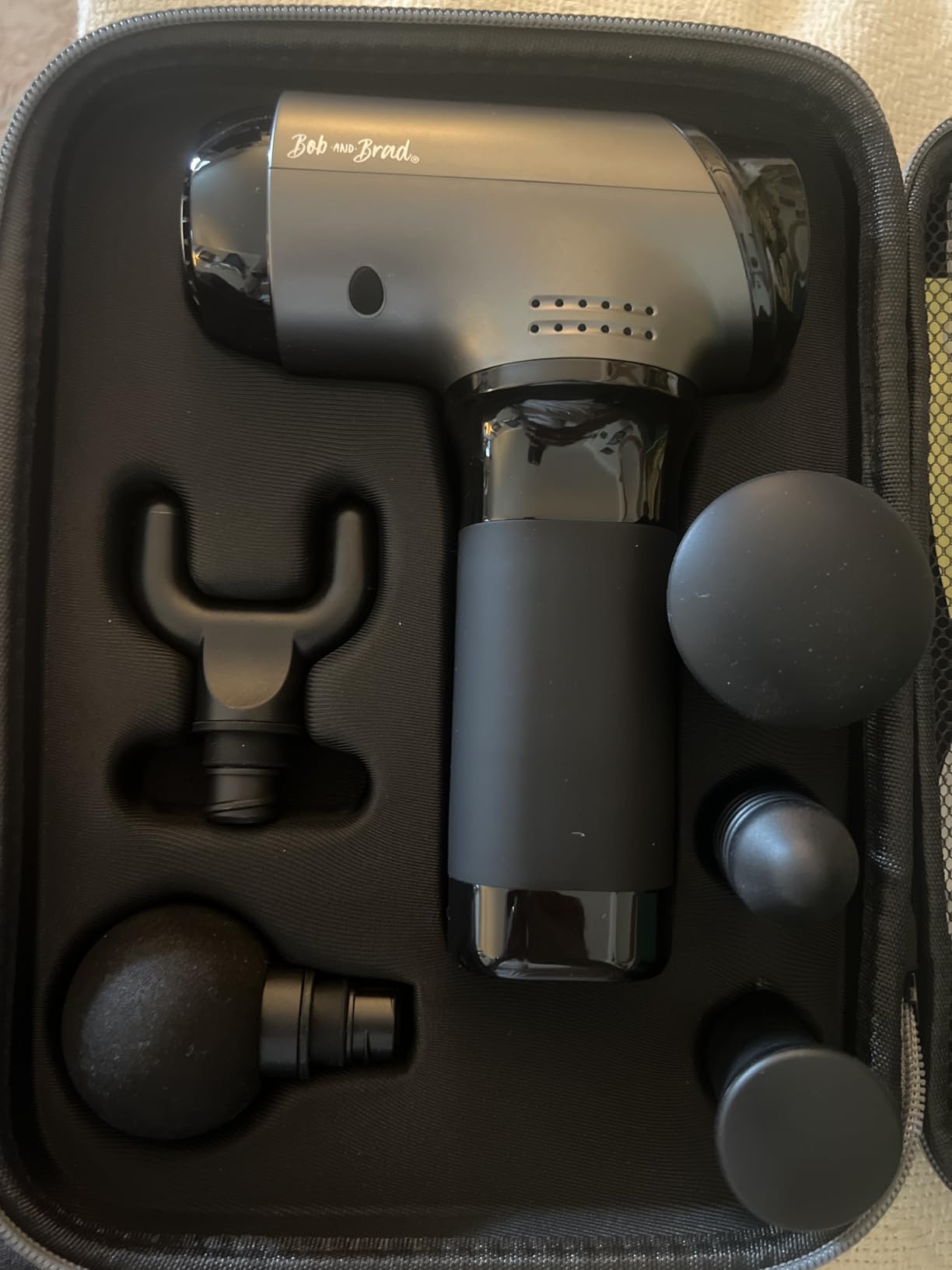 BOB AND BRAD T2 Pro Deep Tissue Massage Gun with Heat & Cold, Percussion | Professional Percussion Massager for Athletes and Runners, Portable Muscle Recovery for Back, Legs and Full-Body Use, FSA-HSA customer photo 1