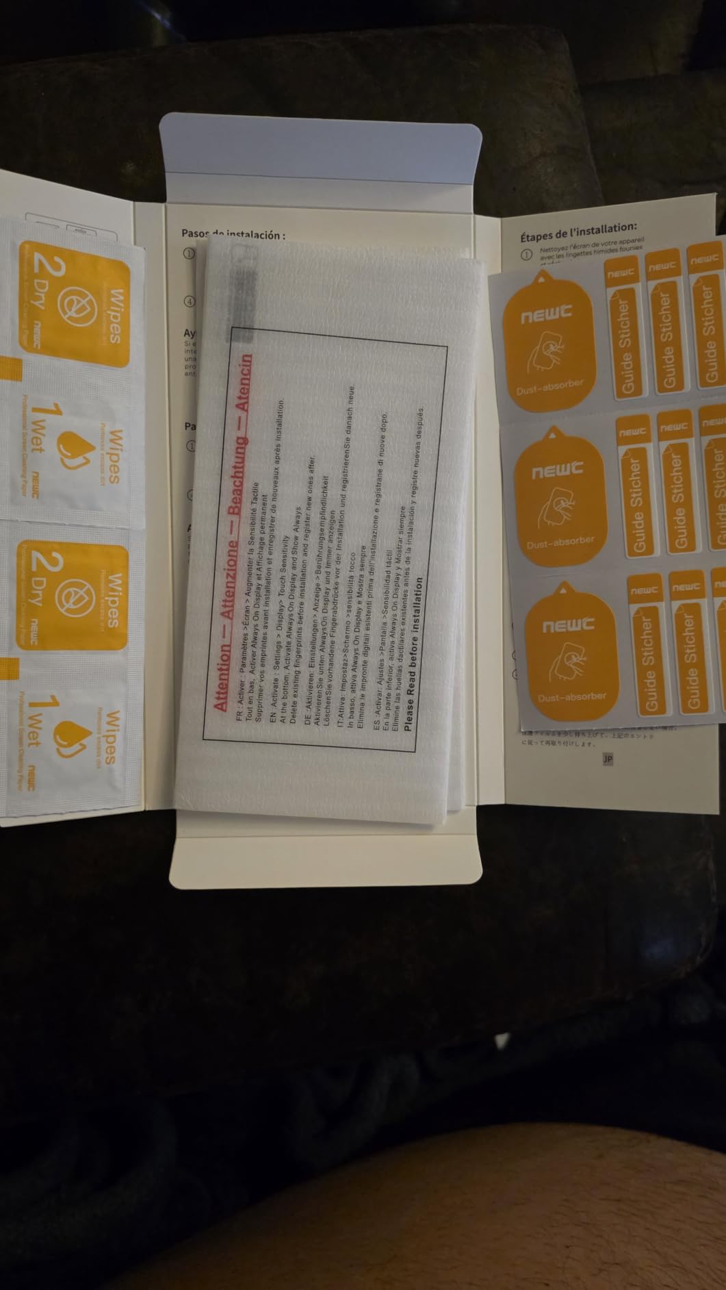 NEW'C for Samsung Galaxy S24 Ultra Screen Protector Tempered Glass | 3 Pack, HD Clear, 6.8 Inches, 9H Hardness, Scratch Resistant, Bubble Free, Oleophobic, Touch Sensitive customer photo 2