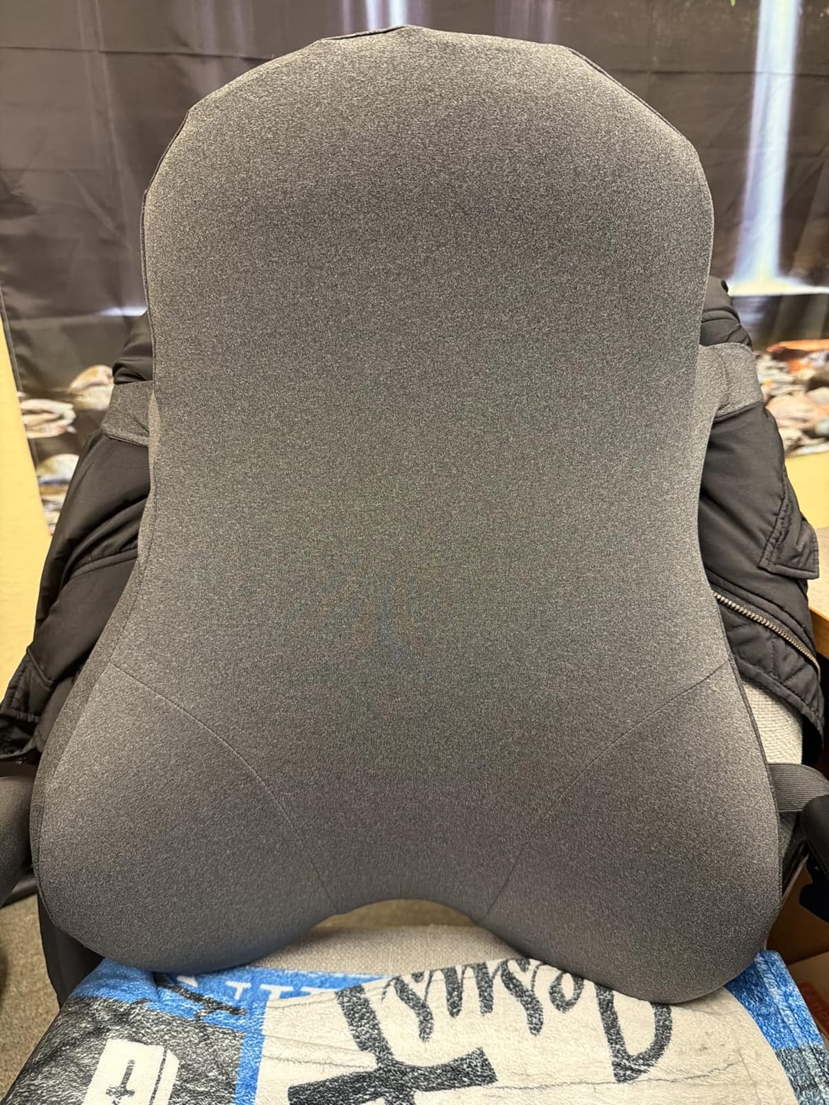 Teemour High Back Support Pillow for Office Chair, Fully Support Back Cushion - Memory Foam Lumbar Support Pillow for Office Chair, Desk, Gaming Chair, Promotes Posture Pain Relief Adjustable Straps customer photo 1