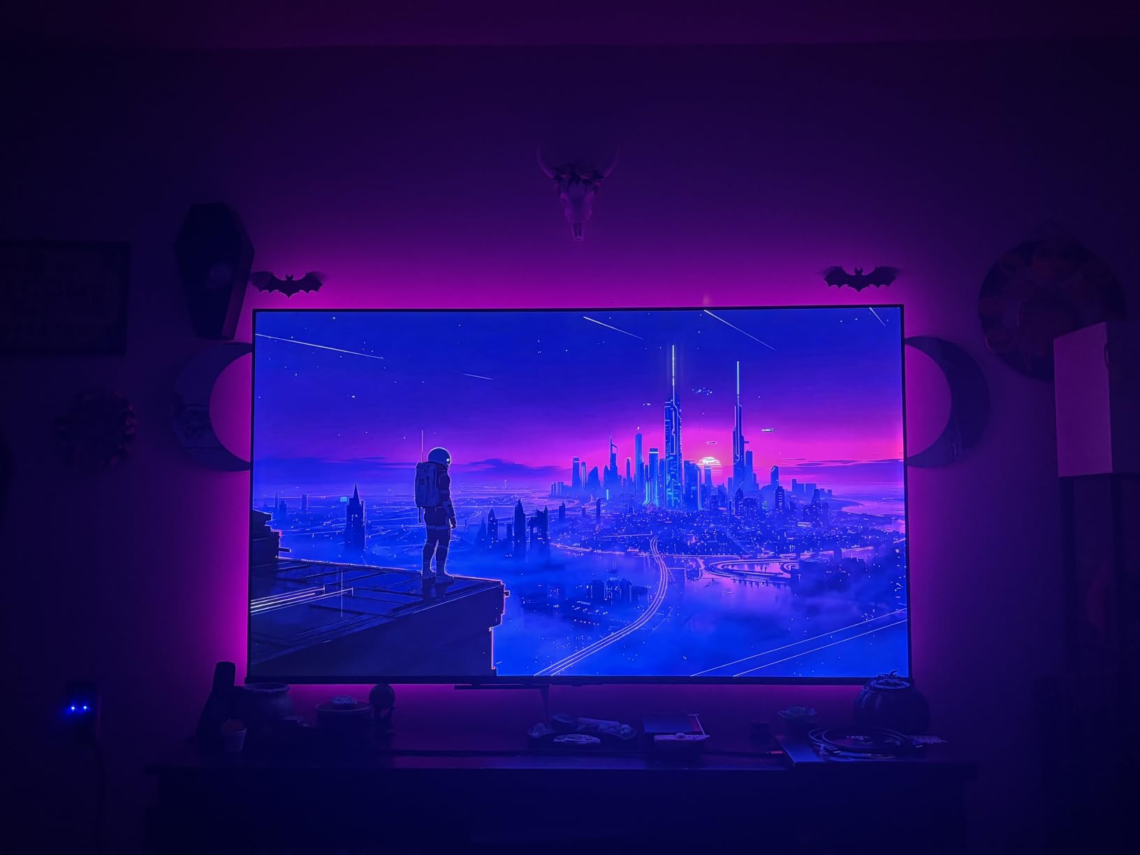 KANTUTOE LED Lights for TV, 19.68ft LED Backlights for 65-80in TV, RGB TV Backlight with Music Sync Bluetooth APP and Remote Control TV Lights Strip USB Powered LED Lights for Bedroom, Gaming customer photo 1