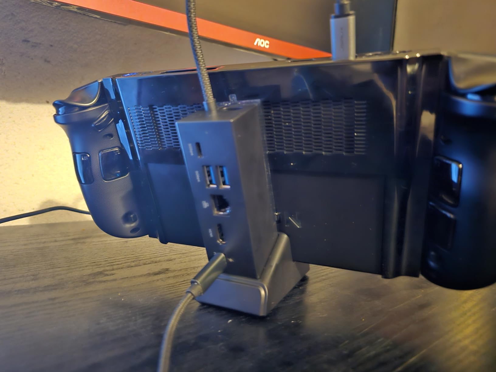 JSAUX Docking Station for ROG Xbox Ally X (2025)/ROG Ally X/ROG Ally/Steam Deck/Legion Go/Legion Go S, 6-in-1 Dock with HDMI 4K@120Hz, Gigabit Ethernet, USB A & USB C 3.2 Gen 1, 100W Charging - HB0609 customer photo 1