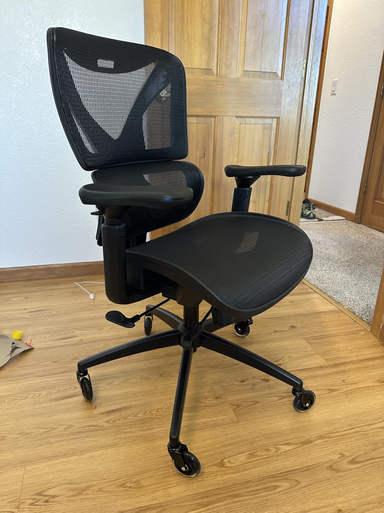 GABRYLLY Ergonomic Office Chair, Big and Tall Mesh Chair with Lumbar Support, 3D armrest - 215° Rotation, Adjustable Headrest & Soft Seat, Durable Computer Chair 350LBS for Work Gaming customer photo 1