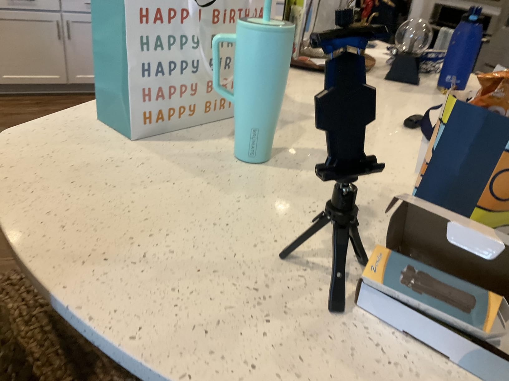 Zeadio Heavy Duty Mini Metal Tripod Stand - Universal Small Table Tripod for Camera, Gimbal, Action Cam, Camcorder, Microphone, LED Light, etc(40kg/88lb Load) customer photo 2