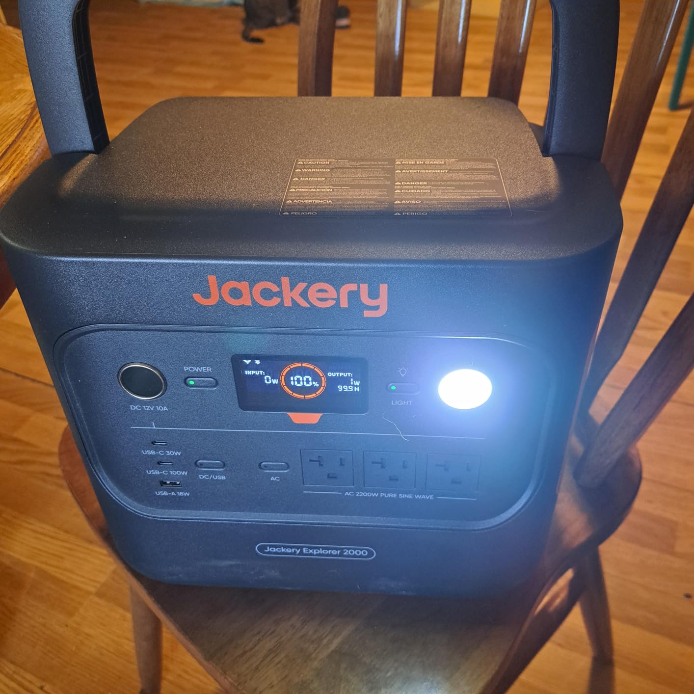Jackery Explorer 2000 v2 Portable Power Station, 2042Wh, 2200W AC Output, LiFePO4 Battery, USB-C PD 100W Fast Charging, Solar Generator for Emergencies, Power Outages, Camping (Solar Panel Optional) customer photo 2