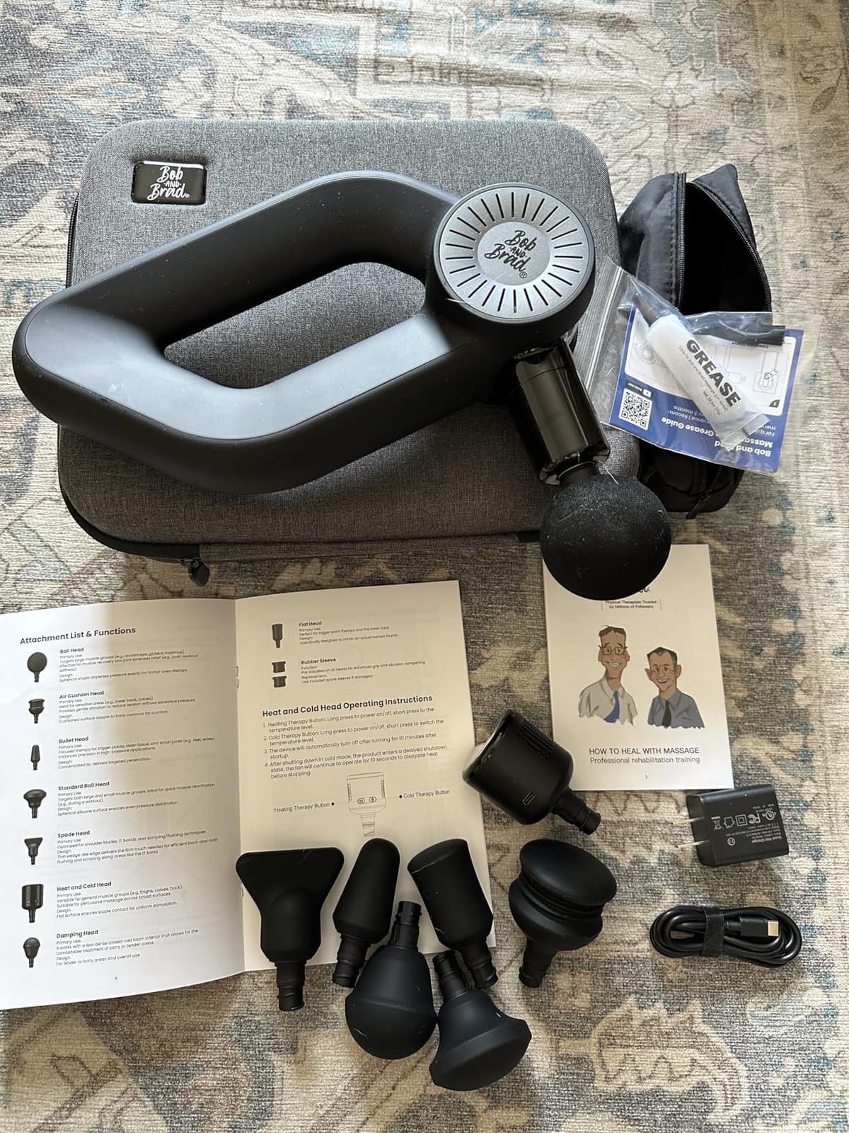 BOB AND BRAD D6 Pro Plus Massage Gun with Heat, Deep Tissue Percussion with 16mm Amplitude, 85lbs Stall Force, FSA Eligible & HSA Approved Professional Muscle Massager for Athletes, Quiet Electric Handheld Massager customer photo 1