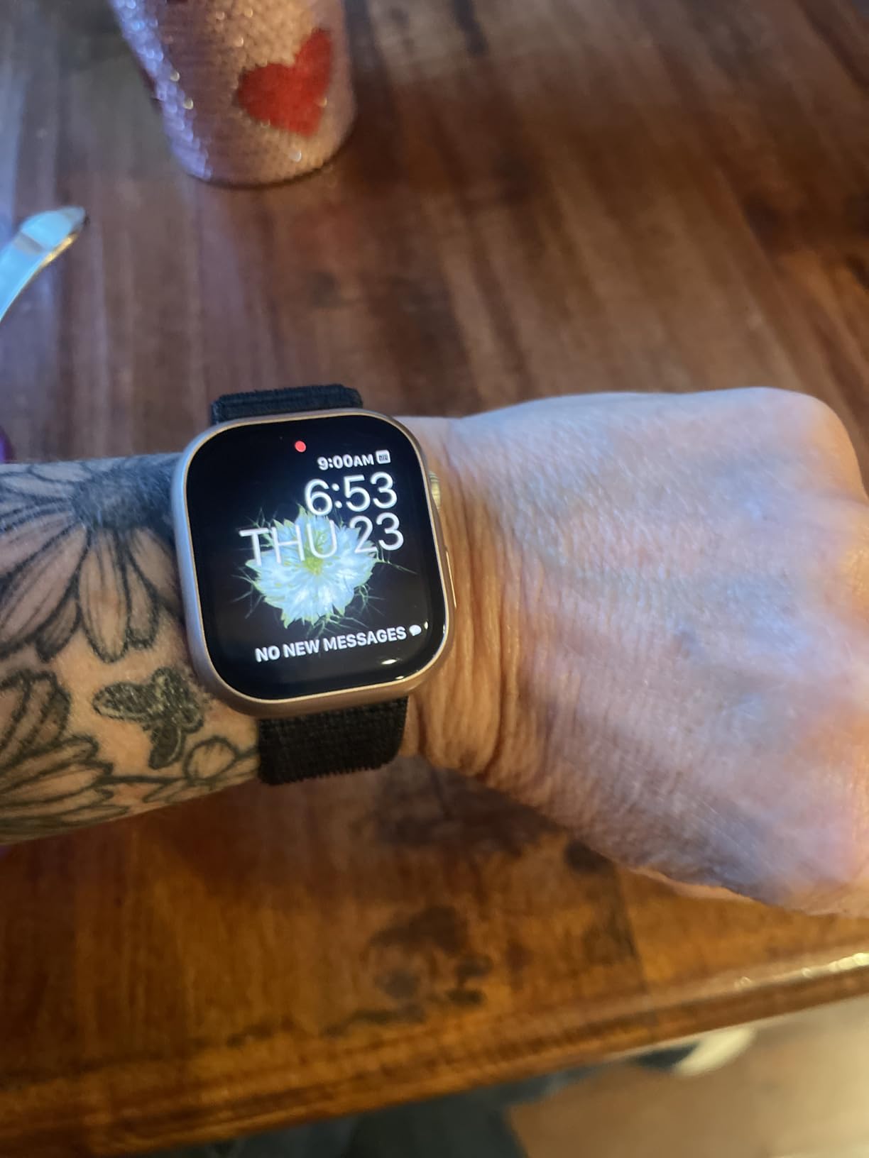 Apple Watch Series 10 [GPS 42mm] Silver Aluminum Case with Denim Sport Band - S/M customer photo 2