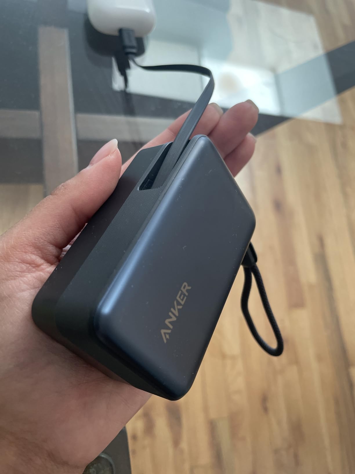 Anker Nano Power Bank, 45W 10,000mAh Portable Charger with Built-In Retractable USB-C Cable customer photo 1