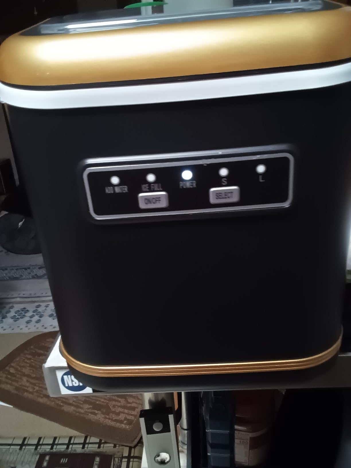 Electactic Ice Maker Machine Countertop Portable Compact Small Bullet Ice Maker with Self Cleaning,9 Cubes in 6 Mins,26lbs in 24Hrs, for Home and Kitchen(Black) customer photo 1