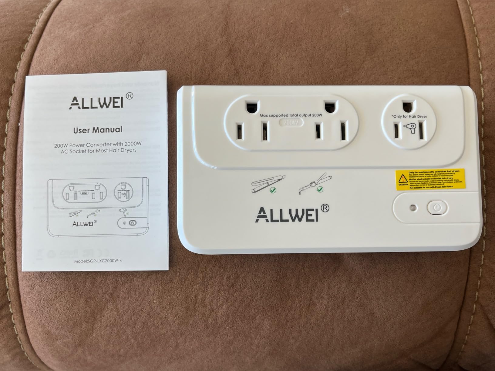 ALLWEI 2000W Voltage Converter 220V to 110V Travel Adapter customer photo 2