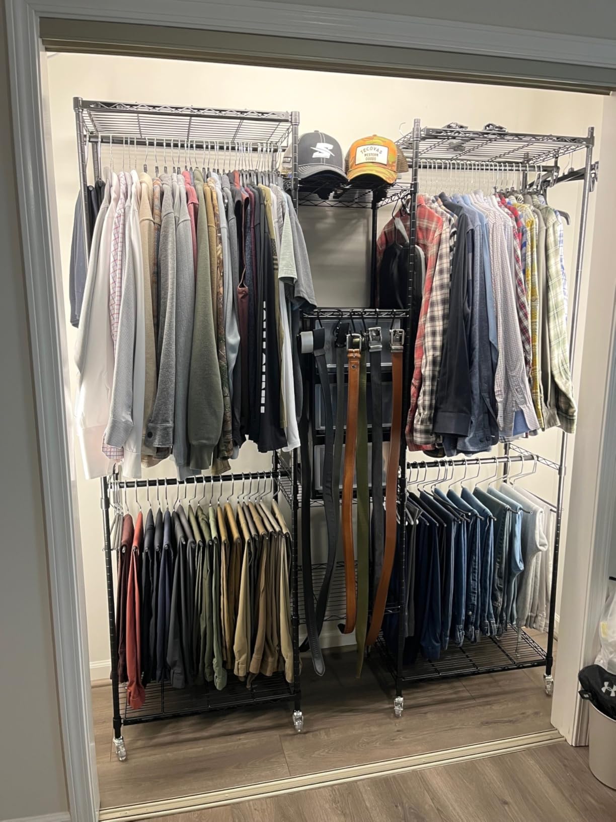 VIPEK X3 Expandable Heavy Duty Clothes Rack Closet Organizer System Black customer photo 1