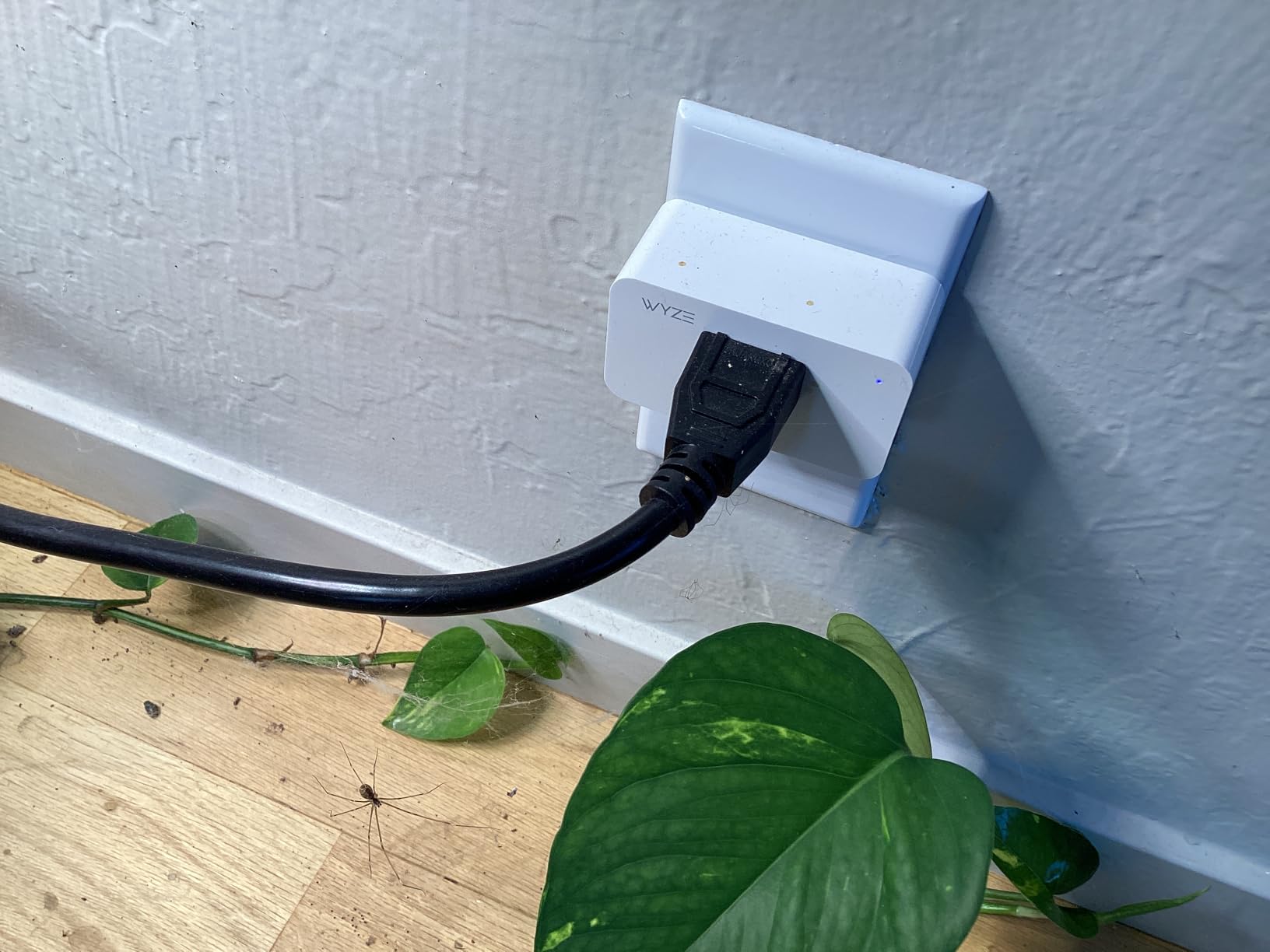Wyze Smart Plug 2.4GHz Wi-Fi Outlet, Certified for Humans, 2-Pack, Smart Voice Control, Remote Control, No Hub Required, 15A Current Load, Works with Alexa, Google Assistant, IFTTT customer photo 1