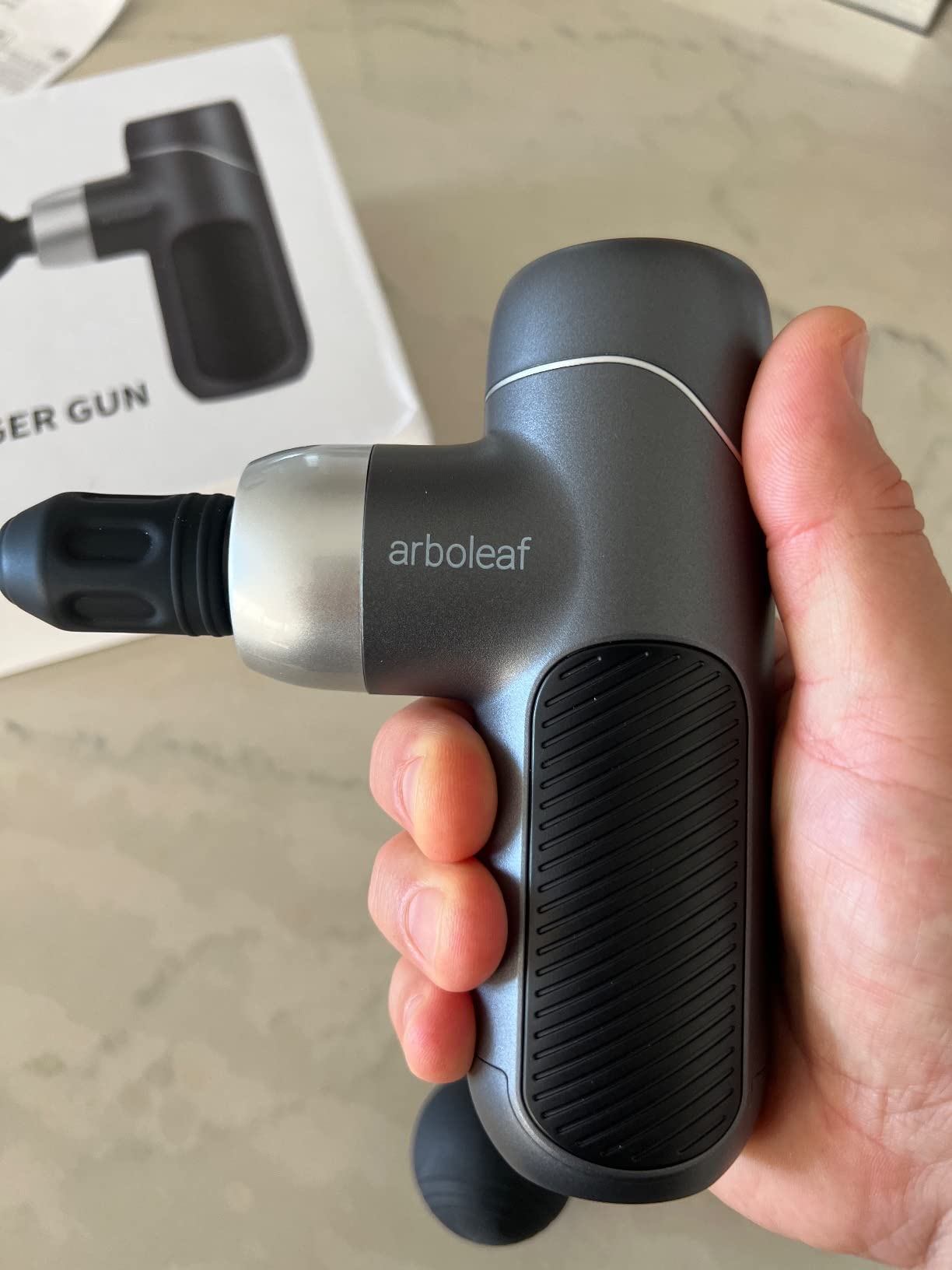 arboleaf Mini Massage Gun, Deep Tissue Percussion Massager Back Pain Relief customer photo 2