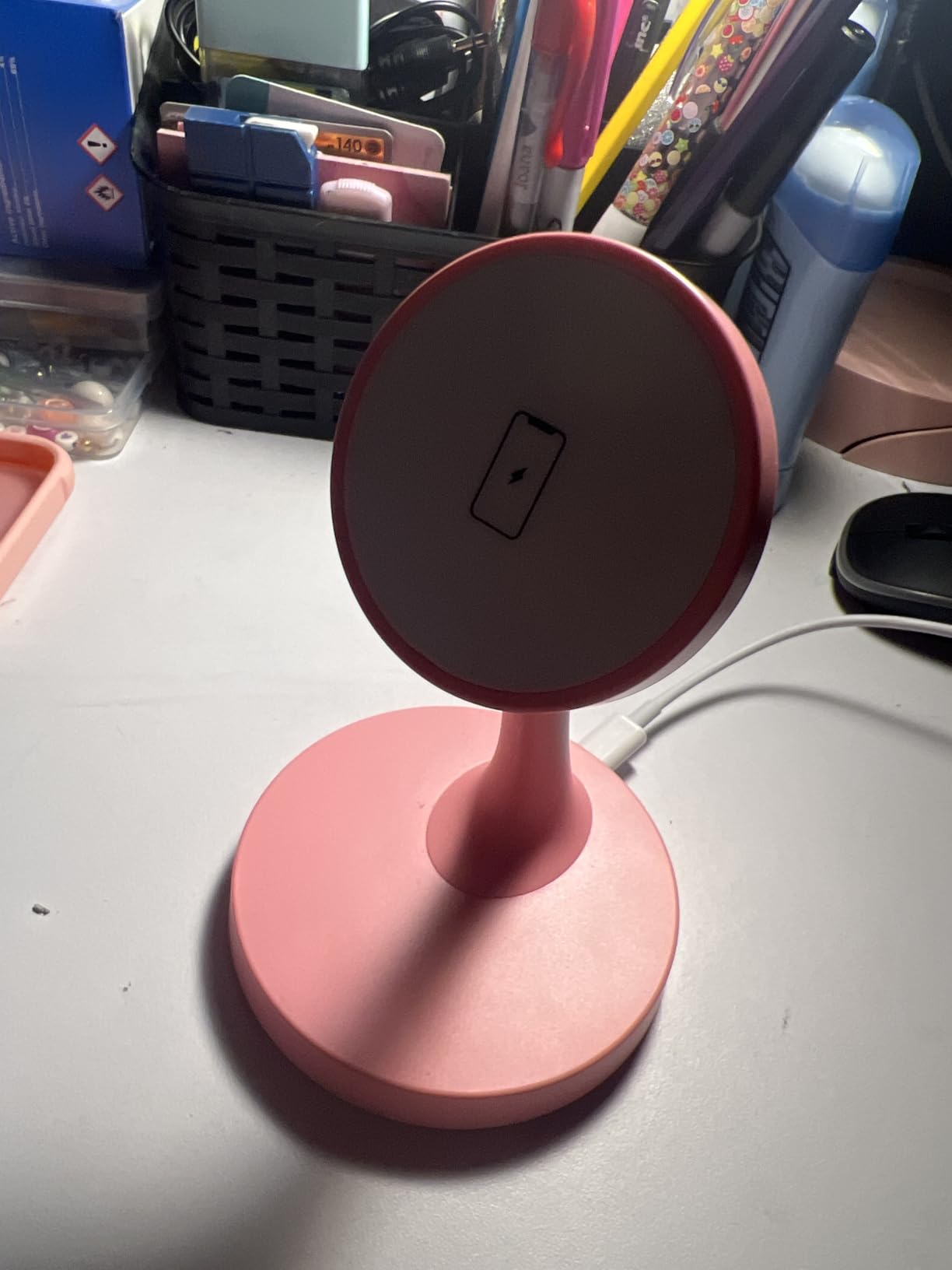 Magnetic Wireless Charger iPhone Stand 15W Fast Mag-Safe Charger for iPhone 17/17 Pro/17 Air/17 Pro Max 16/15/14/13/12 Series Apple Magnet Wireless Charging Station/Pad for AirPods customer photo 2