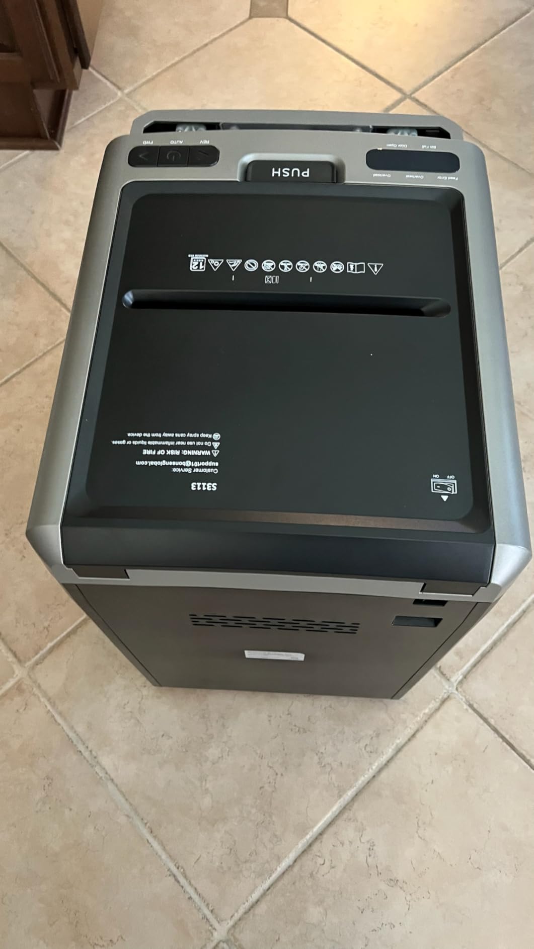 BONSEN 300-Sheet Auto Feed Micro Cut Heavy Duty Paper Shredder for Office | 60-Min Run, P-4 High Security, 2-in-1 Mode with Anti-Jam System, 58dB Ultra-quiet, 8.1-Gal Bin with Casters S3113 customer photo 1