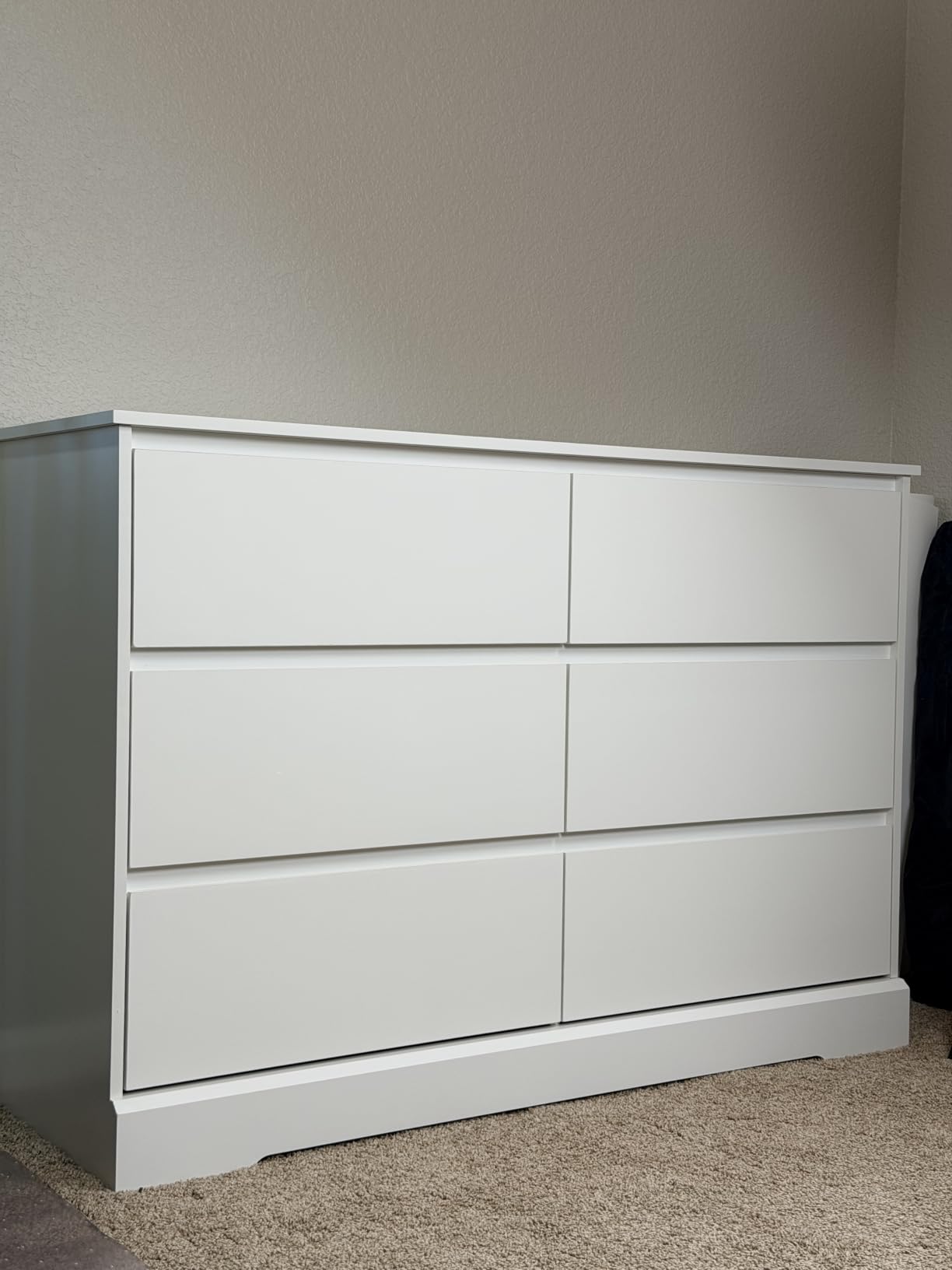 FOTOSOK Black Dresser for Bedroom, Modern 6 Drawer Double Dresser customer photo 1