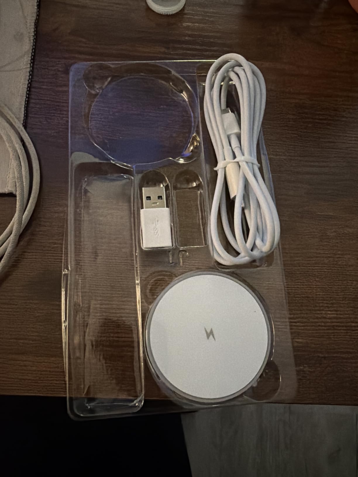 MagSafe Charger 2 Pack Magnetic Wireless Charger Fast Charging Pad | Two USB-C cables and two USB-A adapters, compatible with iPhone 17/16/15/14/13/12 Series and AirPods 4/3/2/Pro customer photo 2