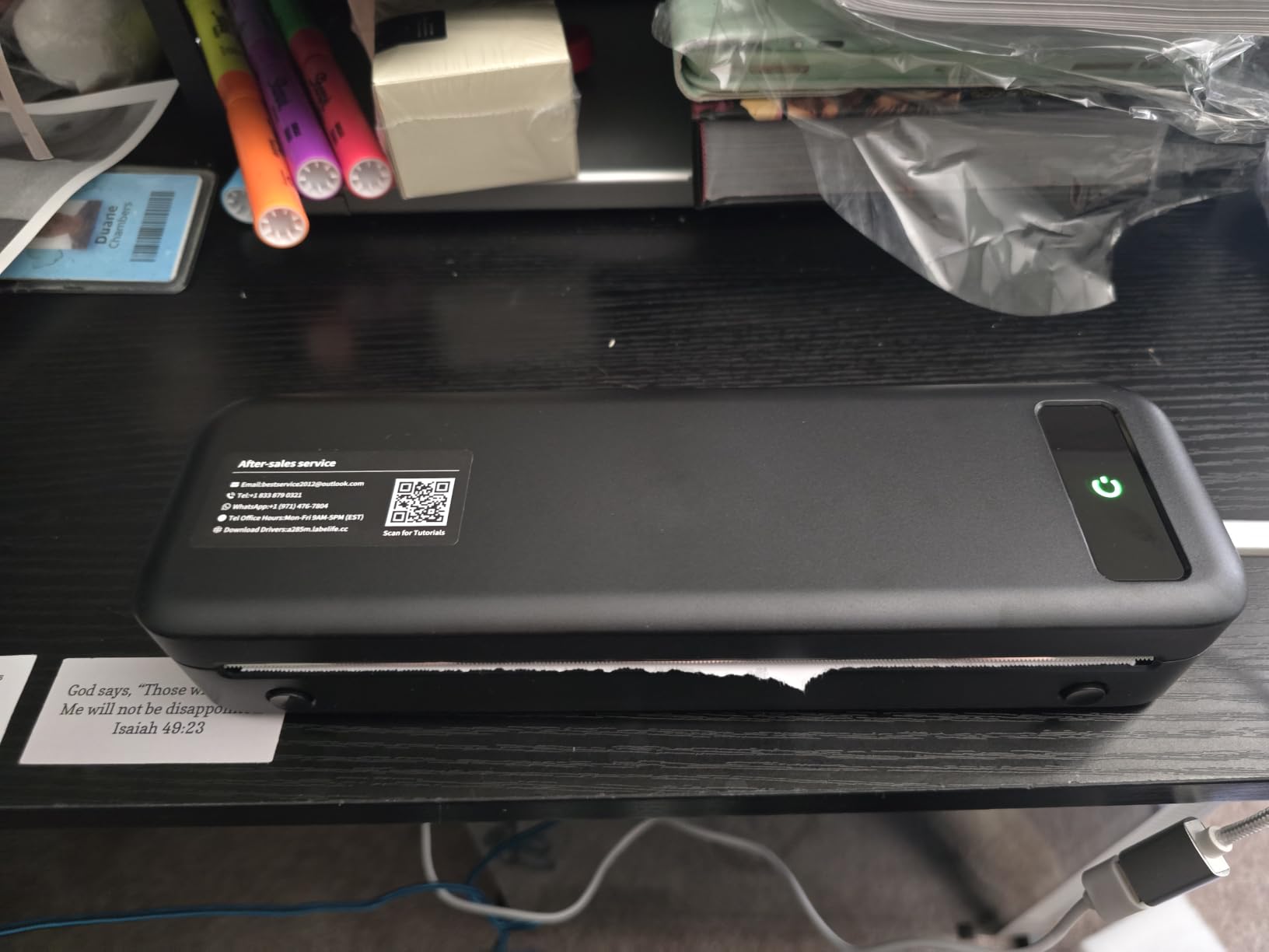 Portable Printers Wireless for Travel, A285M Small Inkless Thermal Printer customer photo 2