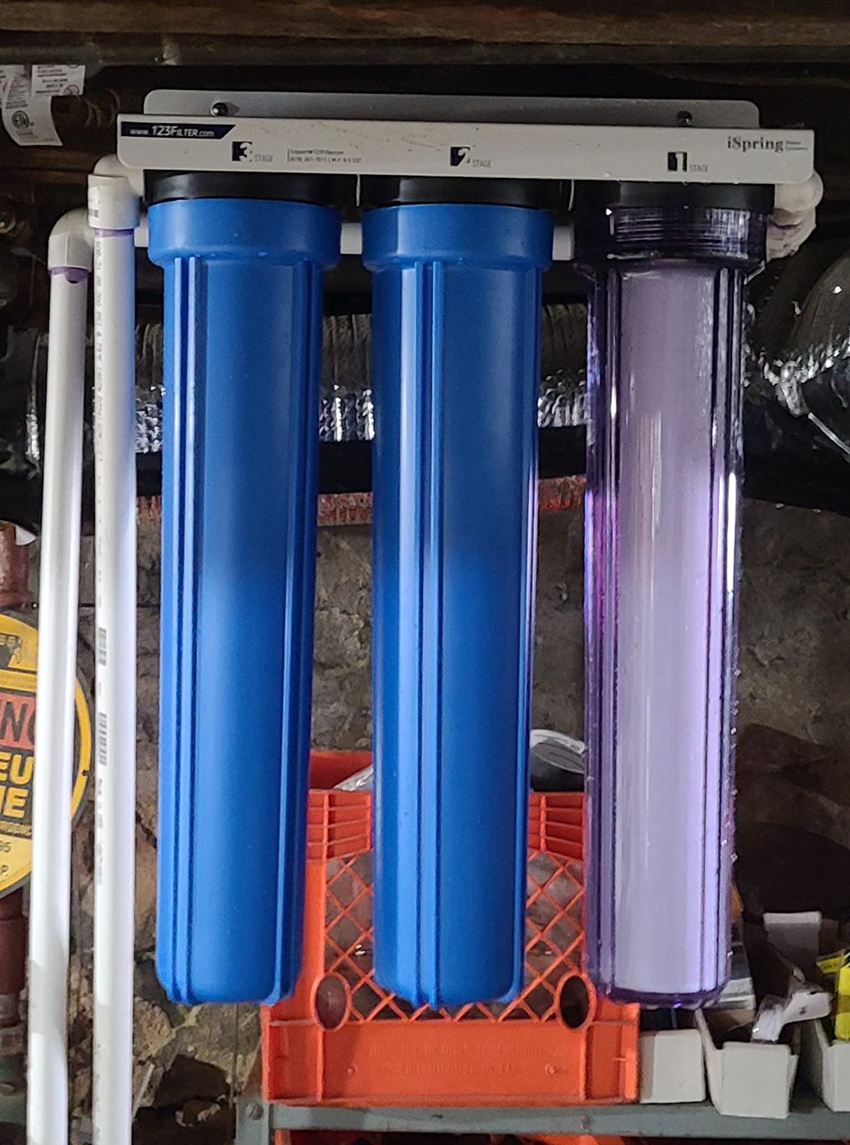 iSpring Heavy Metals Whole House Water Filter System w/Clear Housing customer photo 1