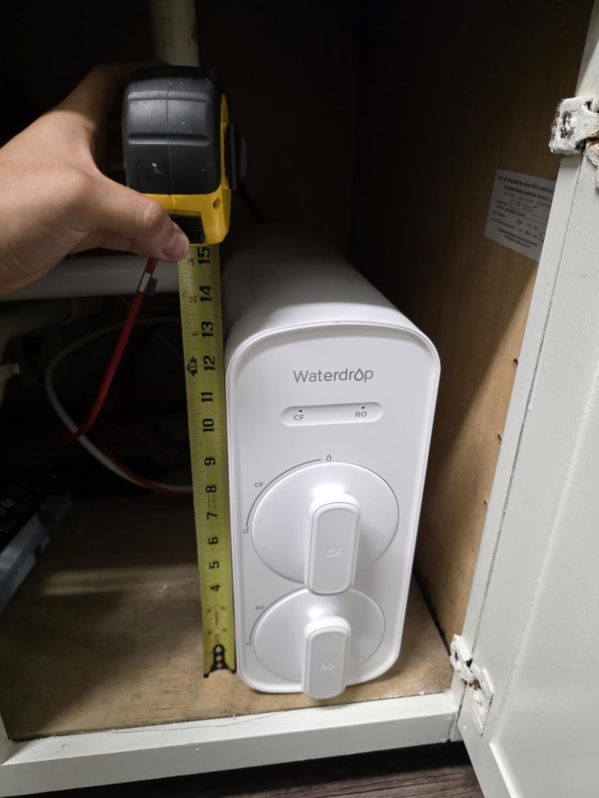 Waterdrop G5P500A Reverse Osmosis System, 8-Stage RO Filtration, Alkaline customer photo 1
