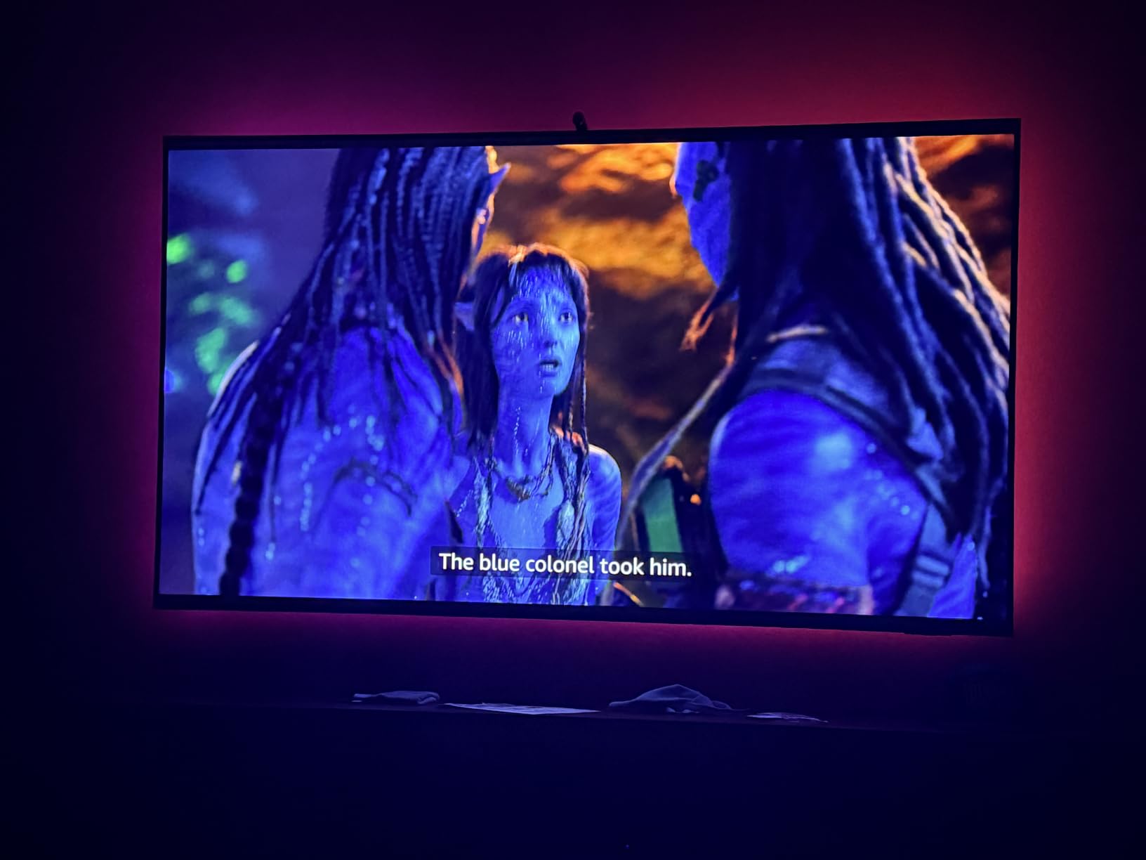 FFJ TV LED Backlight with Sensor, 14.7ft Cuttable RGB Lights that Change with TV for 55-65 Inch Screen and PC Monitor, Smart App Control, Game & Music Sync Color Changing Light customer photo 1