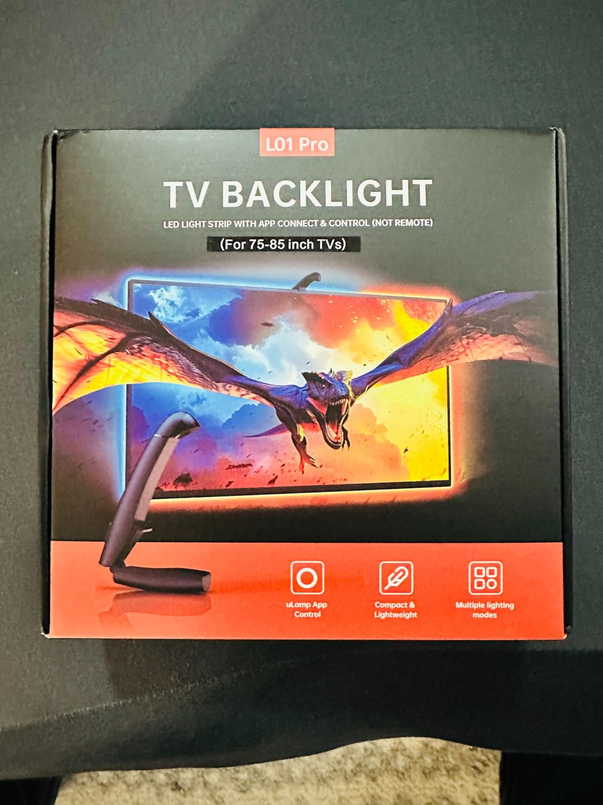 FFJ TV LED Backlight with Sensor, 14.7ft Cuttable RGB Lights that Change with TV for 55-65 Inch Screen and PC Monitor, Smart App Control, Game & Music Sync Color Changing Light customer photo 2