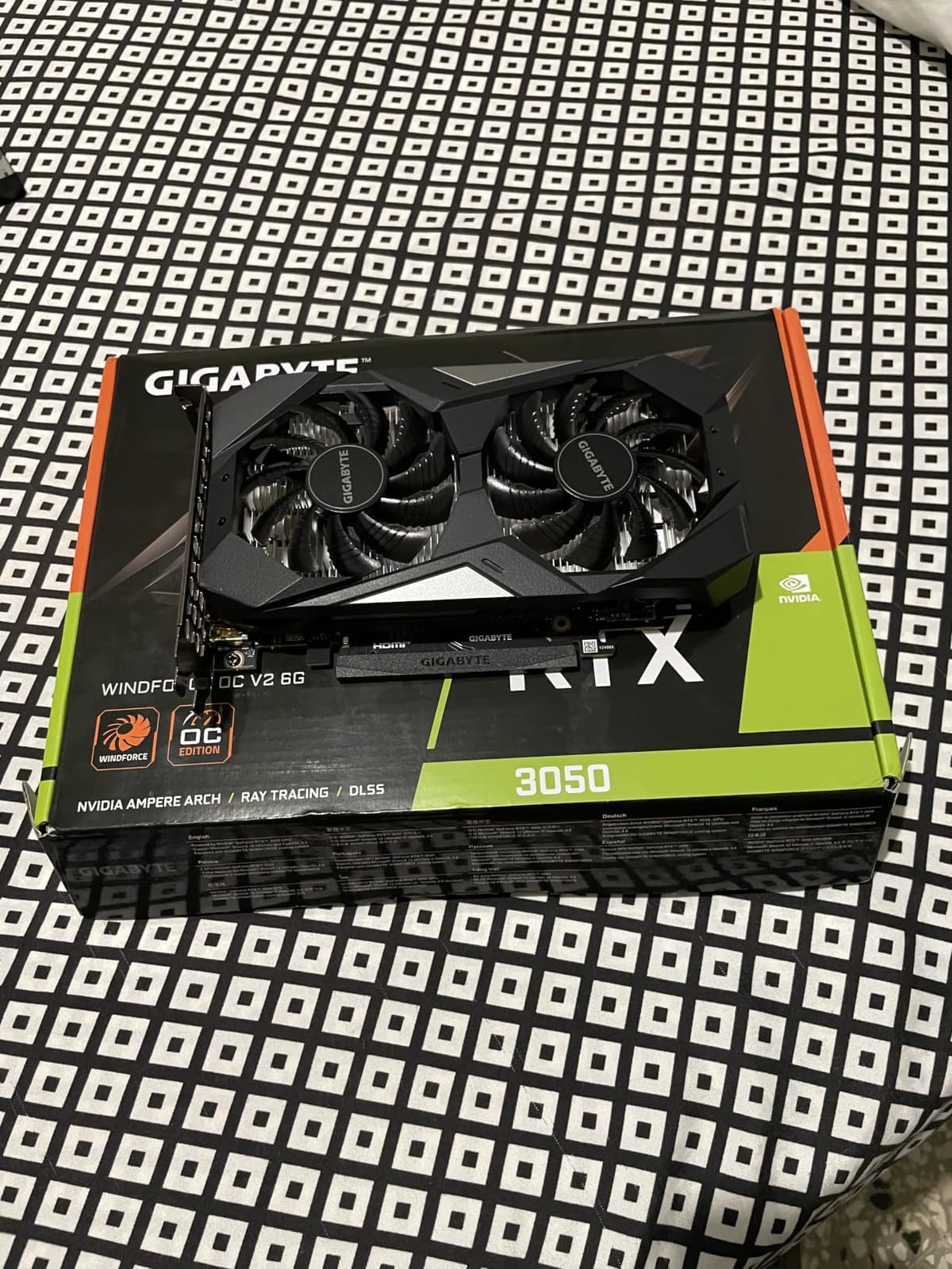 GIGABYTE GeForce RTX 3050 WINDFORCE OC V2 6G Graphics Card, 2X WINDFORCE Fans, 6GB GDDR6 96-bit GDDR6, GV-N3050WF2OCV2-6GD Graphics Card customer photo 2