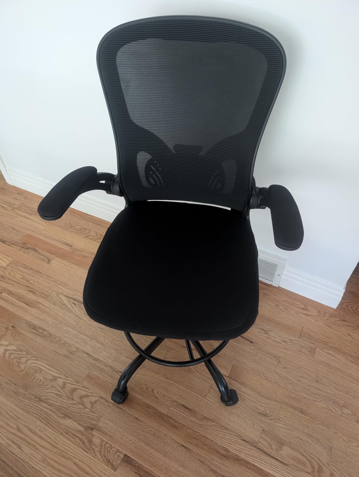 Synorla Ergonomic Tall Drafting Chair-Mesh Desk Chair with Flip-Up Arms customer photo 1