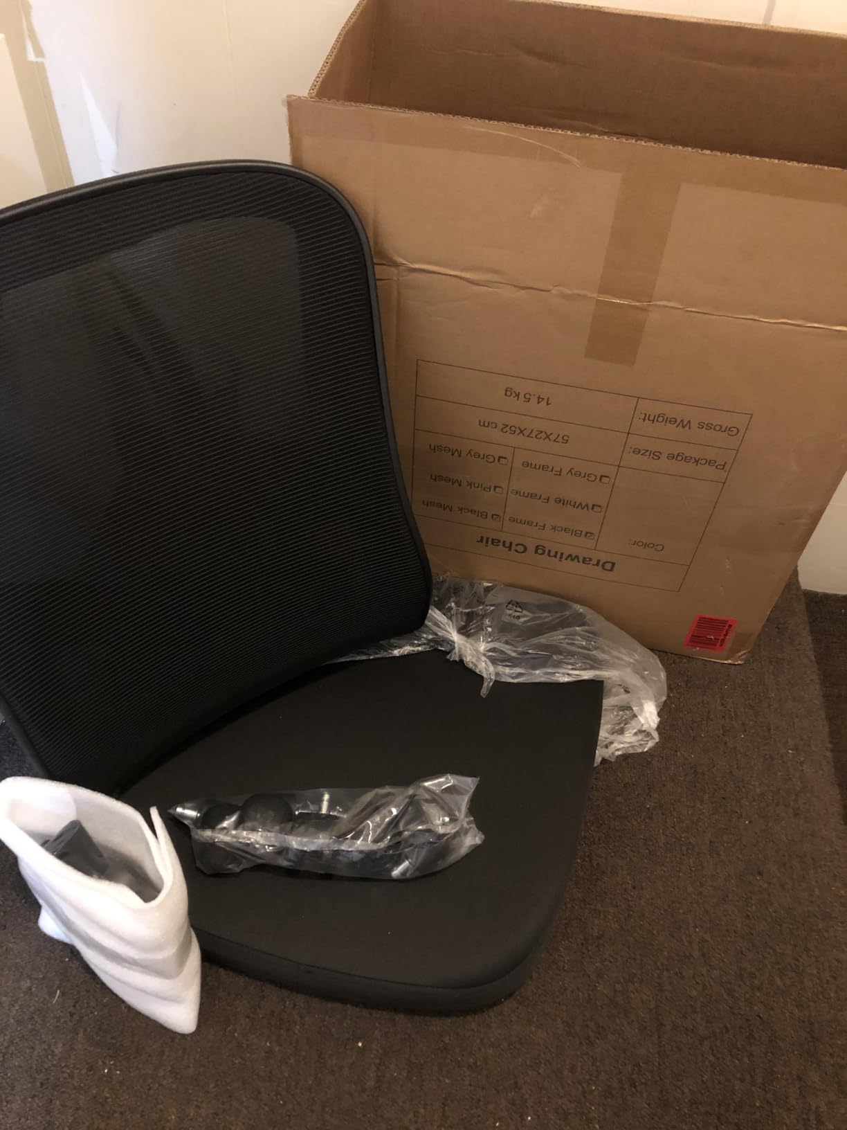 Synorla Ergonomic Tall Drafting Chair-Mesh Desk Chair with Flip-Up Arms customer photo 2