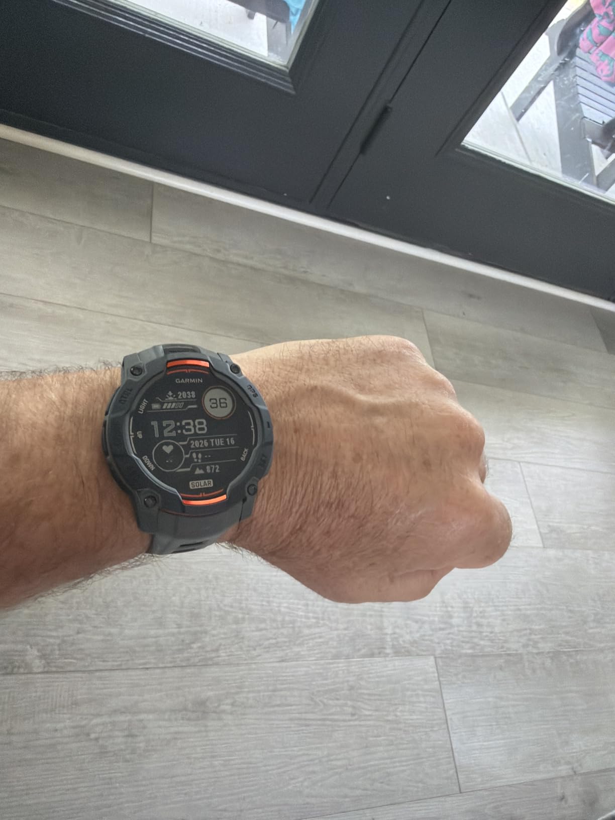 Garmin Instinct 3 Solar, Rugged GPS Smartwatch, 50mm, Charcoal | Solar Charging, Rugged Design, Metal-Reinforced Bezel, 24/7 Health Monitoring, Built-In Flashlight customer photo 2