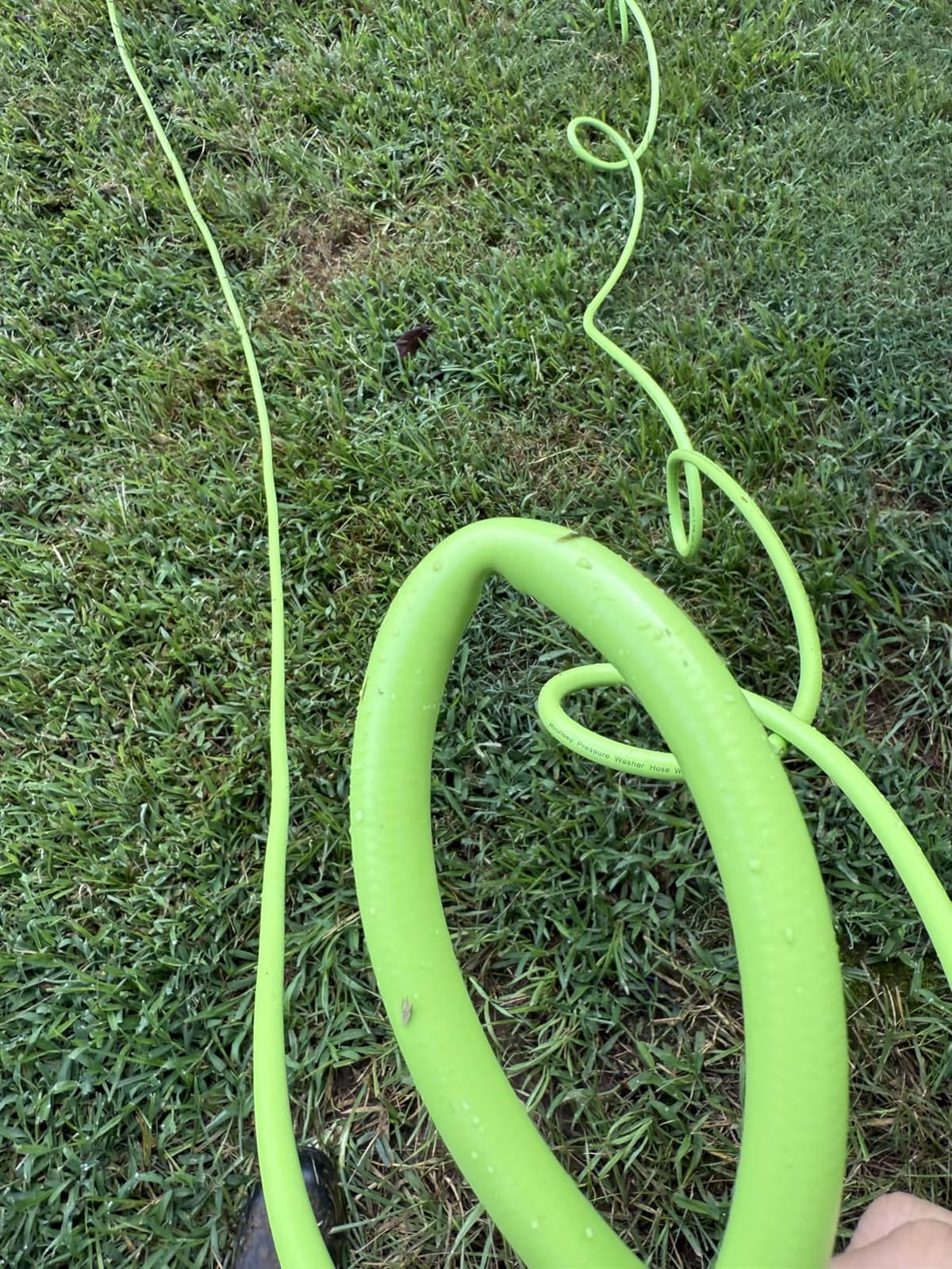 Hourleey Pressure Washer Hose 100 FT, 3600 PSI Flexible Kink Resistant Power Washer Hose Replacement, 1/4