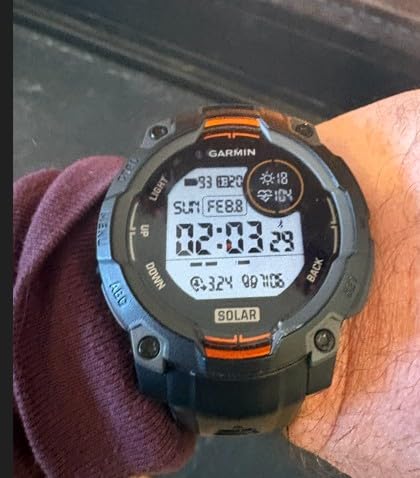 Garmin Instinct 3 Solar, Rugged GPS Smartwatch, 45mm, Black customer photo 1