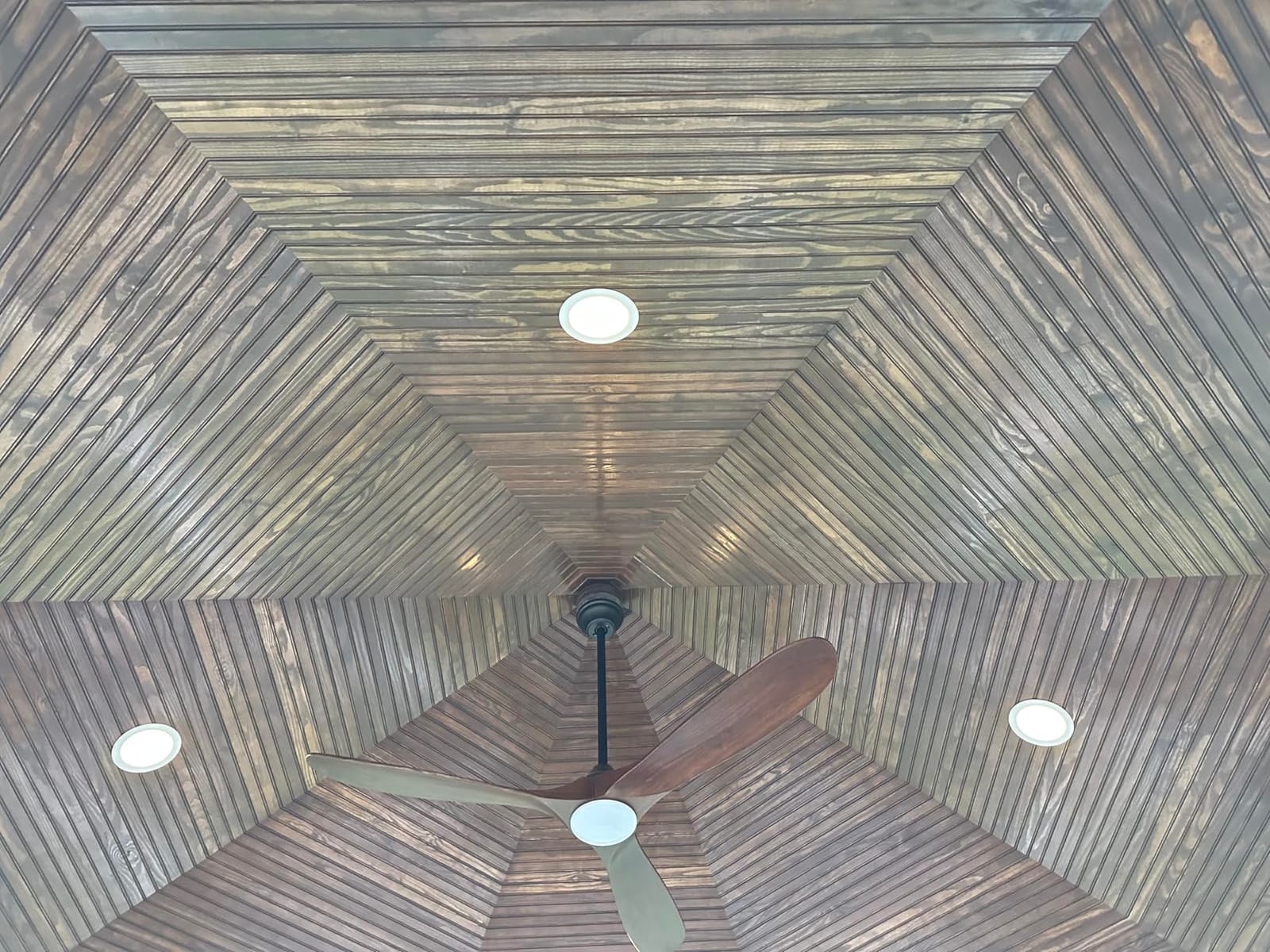 52 Inch Smart Ceiling Fan with Light, 3 Solid Wood Propeller Blades customer photo 2