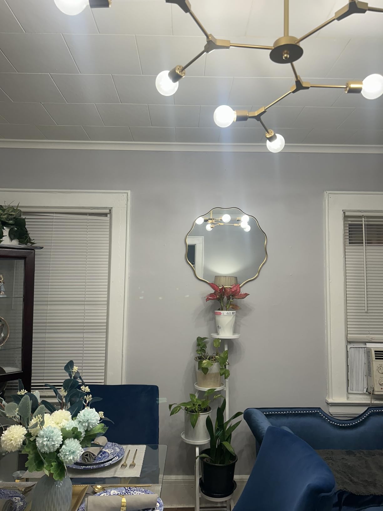 VooBang Gold Scalloped Circle Mirror, 24