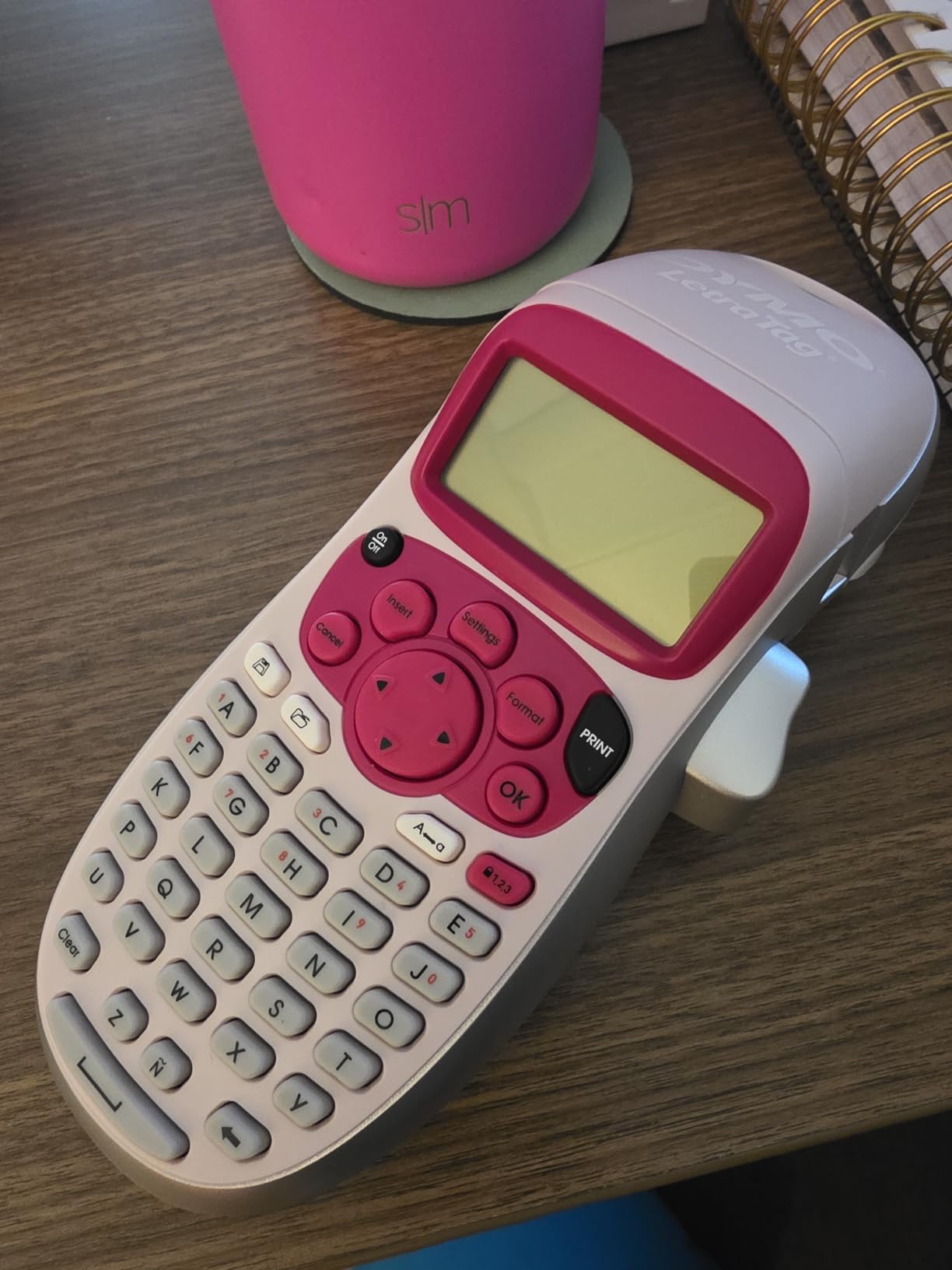 DYMO LetraTag LT-100H Handheld Aesthetic Label Maker, ABC Keyboard Label Printer with Easy-to-Use, 13 Character LCD Screen, Great for Home & Office Organization, Pink customer photo 2