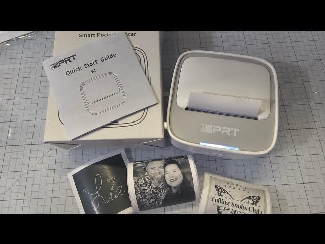 PRT Mini Sticker Printer, Portable Thermal Printer with 1Roll Sticker Paper customer photo 1