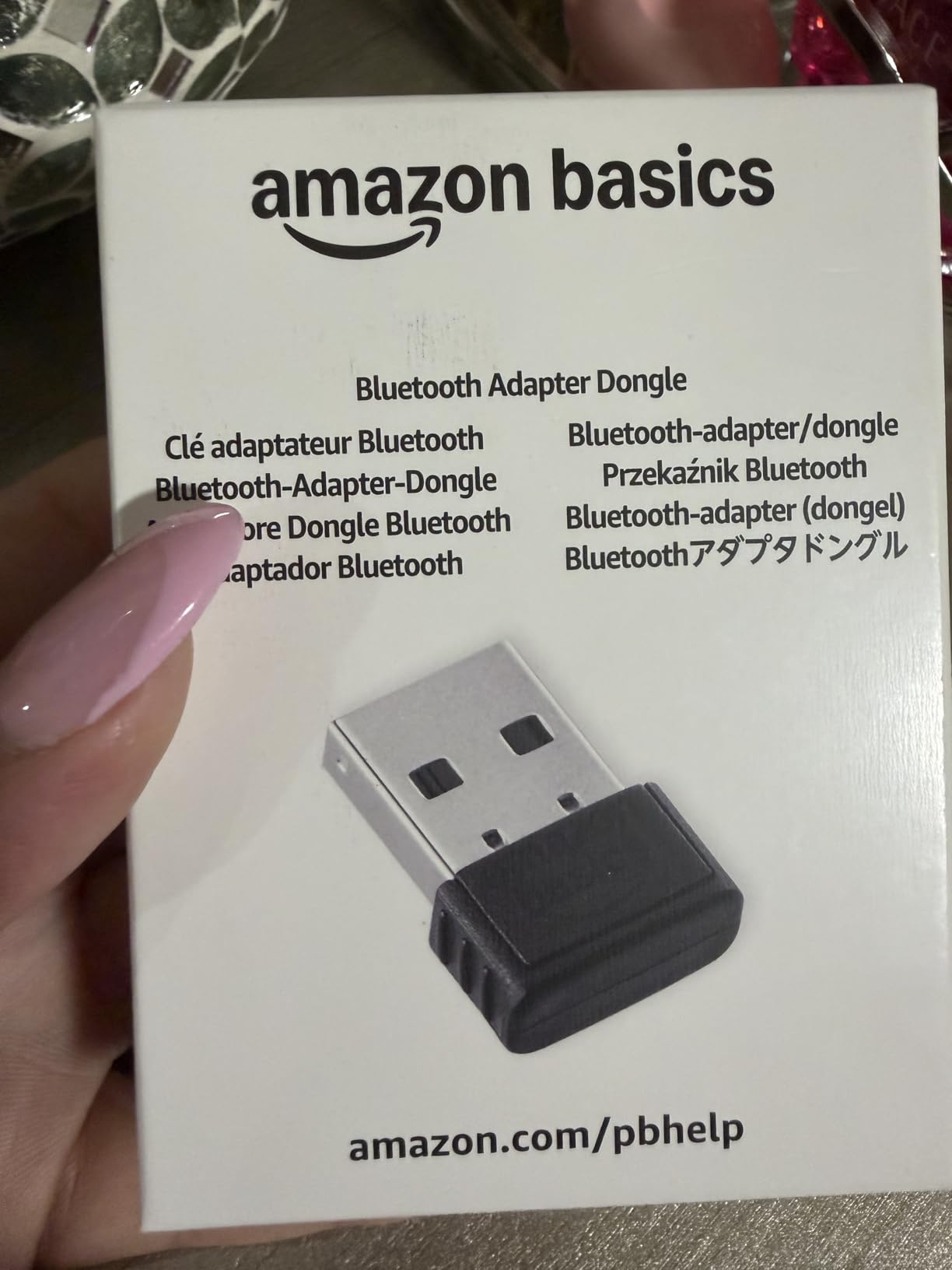 Amazon Basics Bluetooth 5.4 USB Adapter Dongle for PC, USB Receiver for Bluetooth Mouse, Keyboard, Laptop, Works with Windows 11/10/8.1 customer photo 2