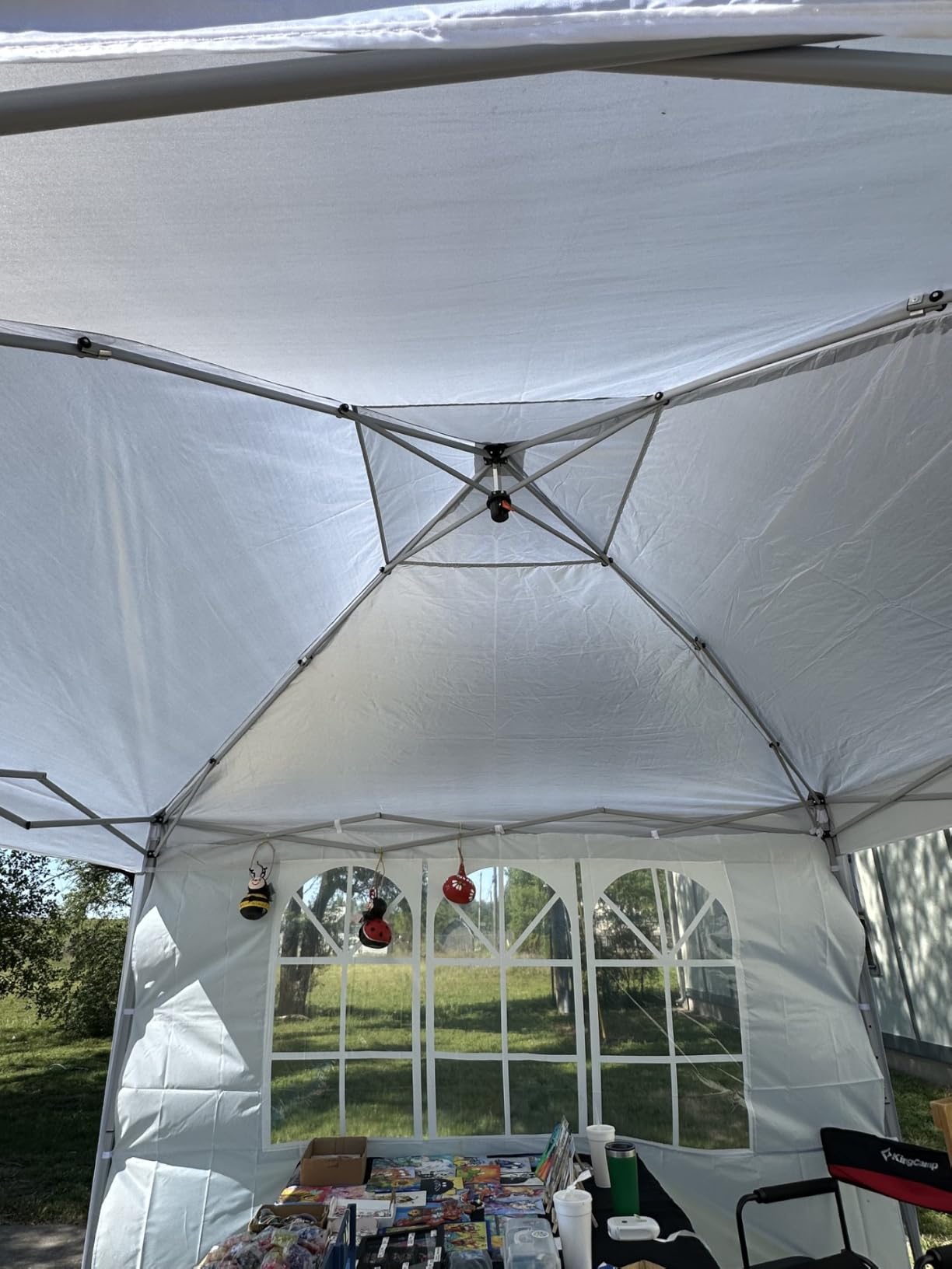 Driftalia 10x10 Pop Up Canopy Tent with Sidewalls, One-Push Instant Setup customer photo 1