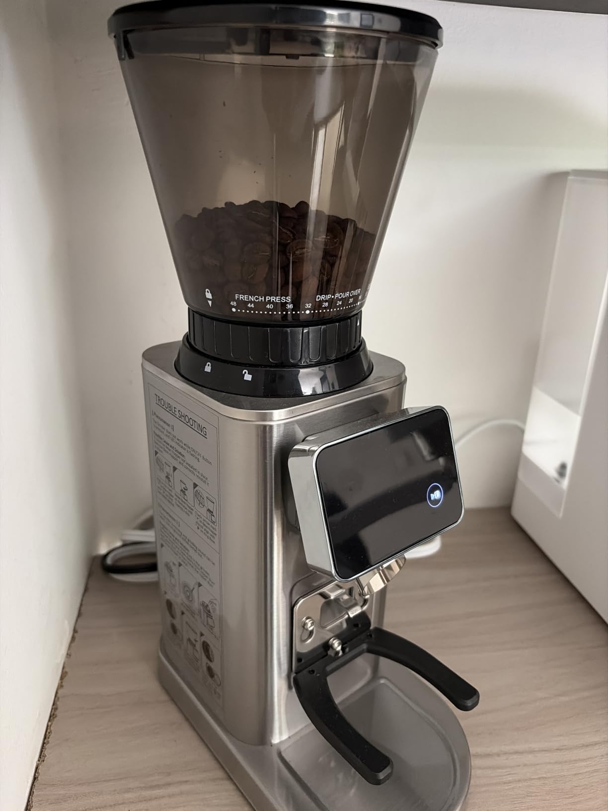 AMZCHEF Burr Coffee Grinder, 45 Settings, Anti-Static Burr Mill customer photo 2
