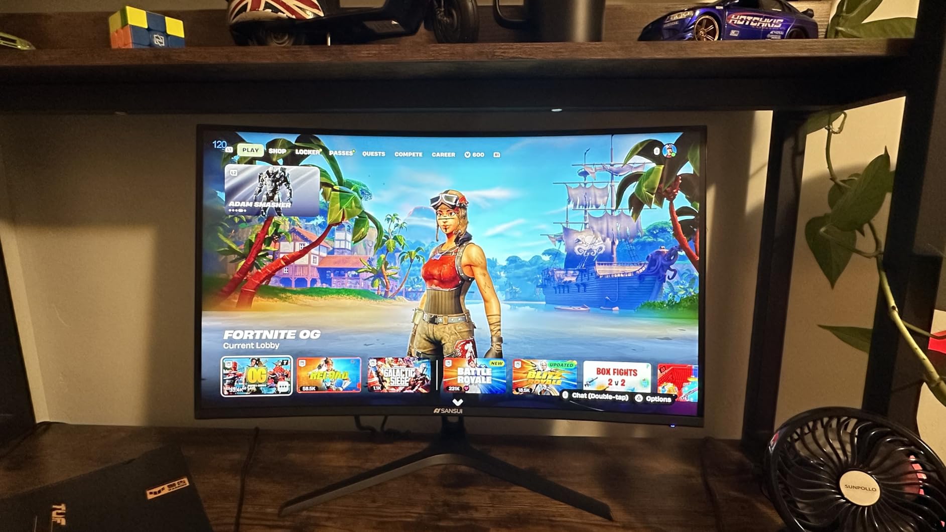 SANSUI 27 Inch Curved 240Hz Gaming Monitor FHD 1080P, 1500R Curve Computer Monitor, 130% sRGB, 4000:1 Contrast, HDR, FreeSync, MPRT 1Ms, Low Blue Light, HDMI DP Ports, Metal Stand, Cable Incl. customer photo 1