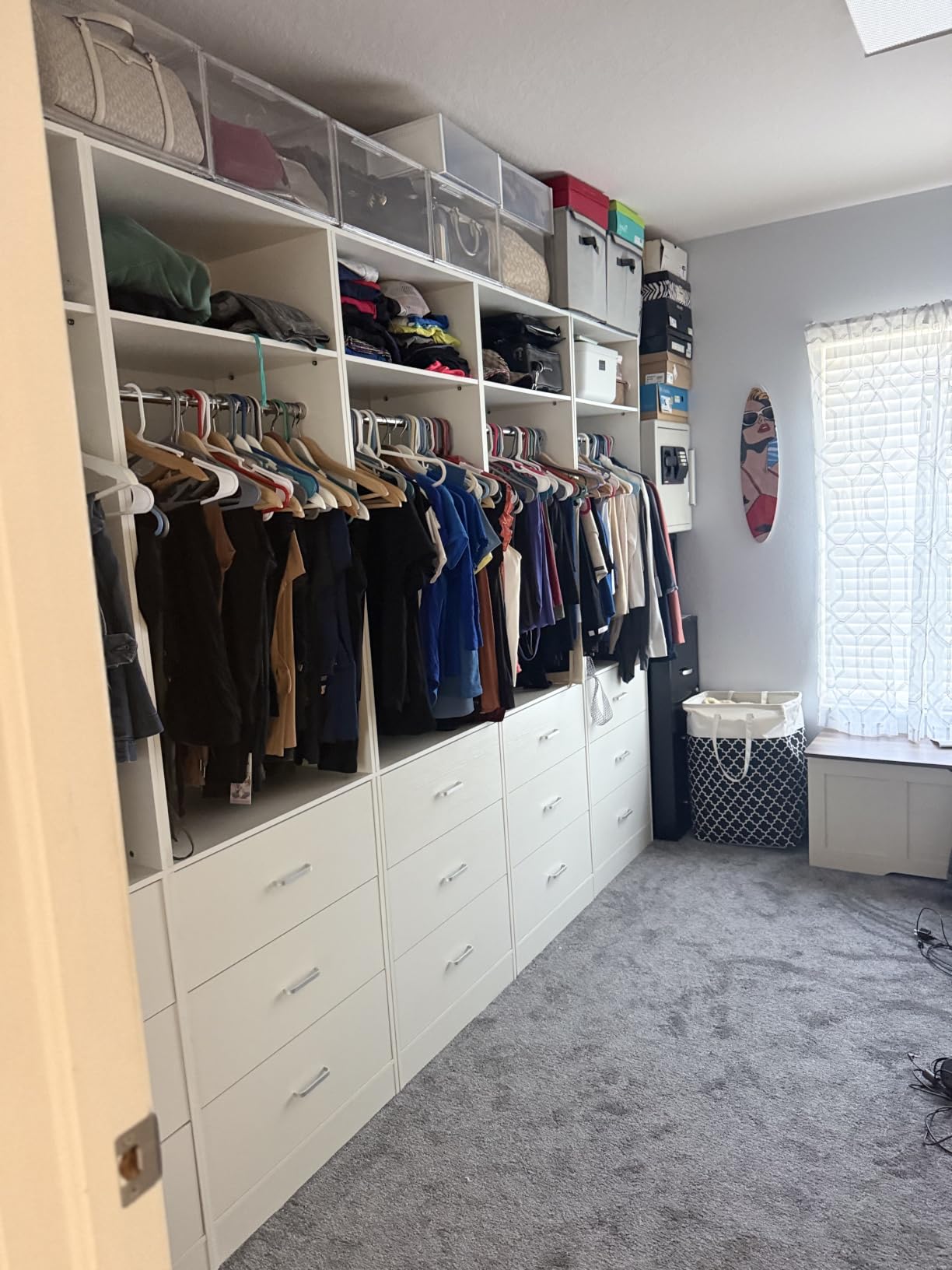 Besiost Closet Systems with 6 Wood Drawers, Closet System Set of 2 customer photo 2