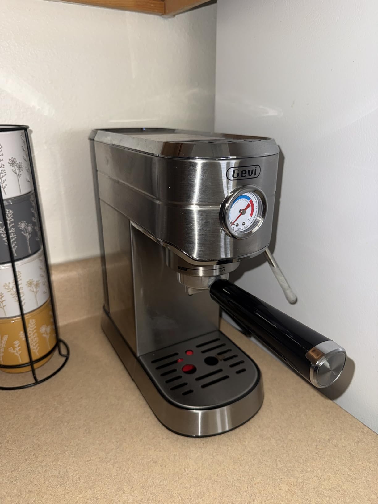 Gevi 20 Bar Compact Espresso Machine for Home,Latte、Cappuccino Coffee Maker customer photo 2