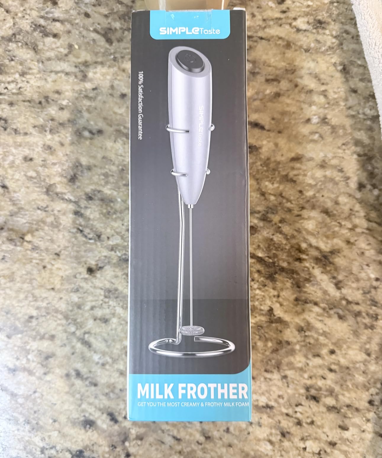 SIMPLETASTE Rechargeable Milk Frother Handheld Dual Coil Whisk Head Mixer customer photo 2