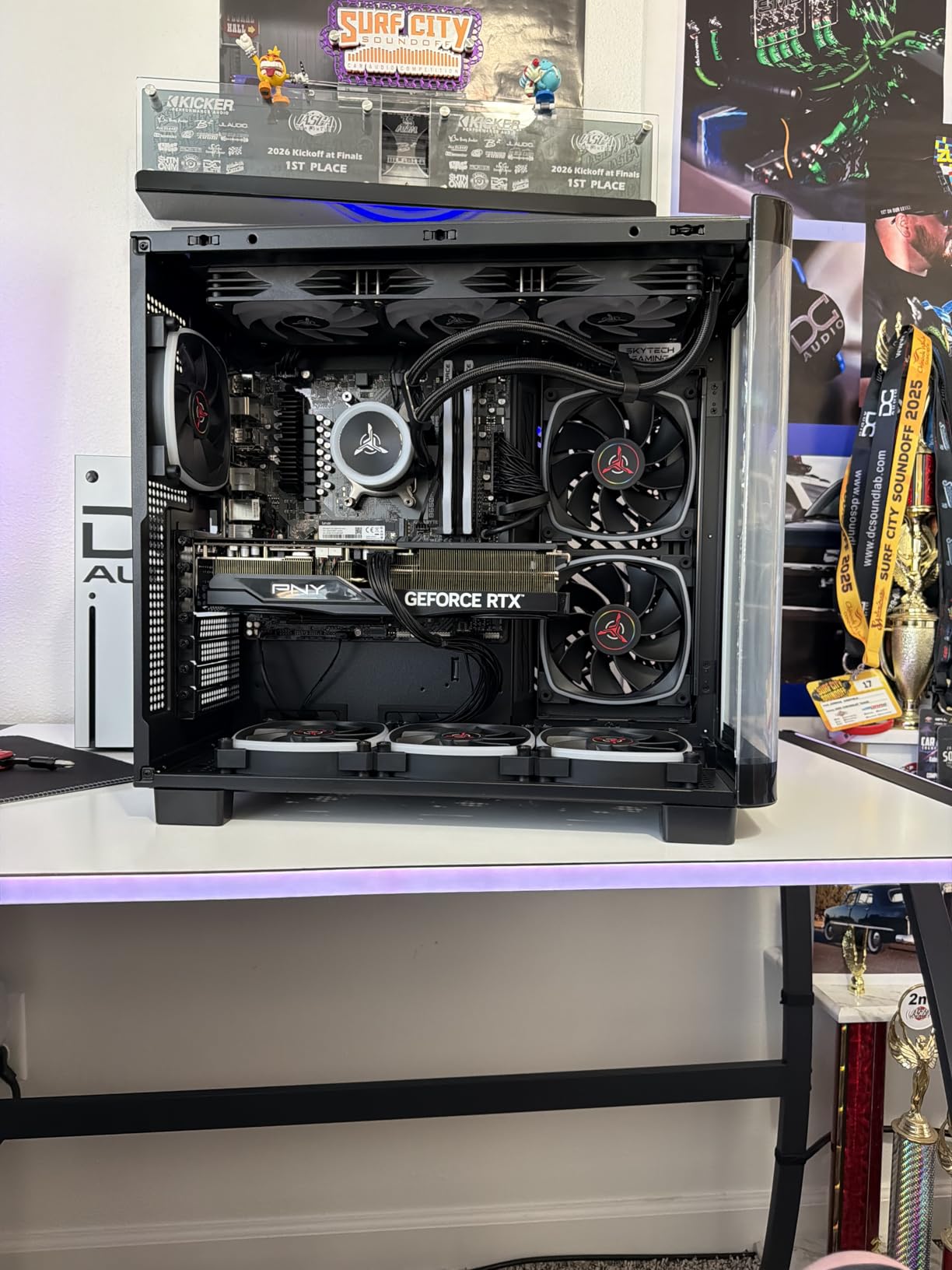 Skytech Gaming King 95 Desktop PC, Ryzen 7 9800X3D 4.7 GHz (5.2 GHz), NVIDIA RTX 5070 Ti 16GB, 2TB Gen4 NVMe SSD, 32GB DDR5 RAM 6000 RGB, 850W Gold PSU, 360mm ARGB AIO, Wi-Fi, Win 11 customer photo 2