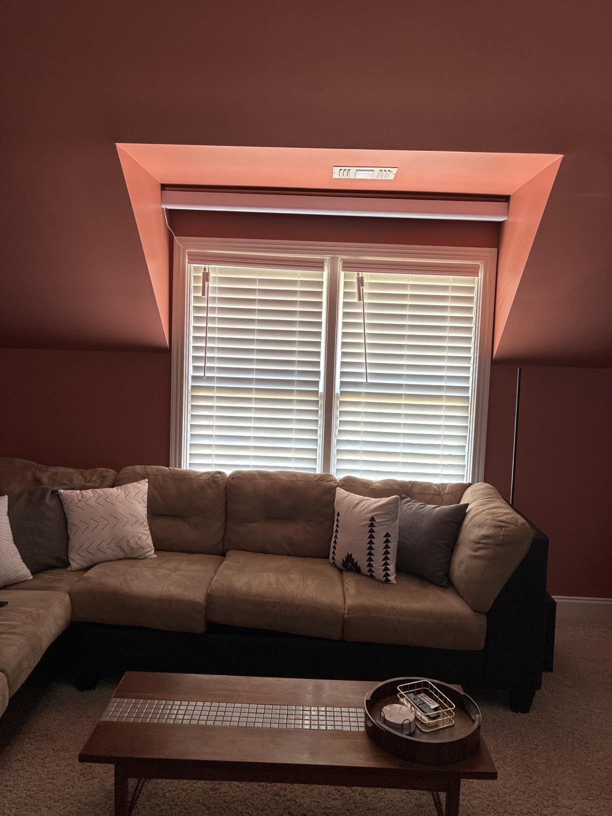 Persilux Smart Motorized Blinds with Remote, No Drill Automatic Roller Shades for Indoor Windows, Blackout Linen Fabric, Electric Blinds for Windows, Nature Cream C153BO-2, Custom Size customer photo 2