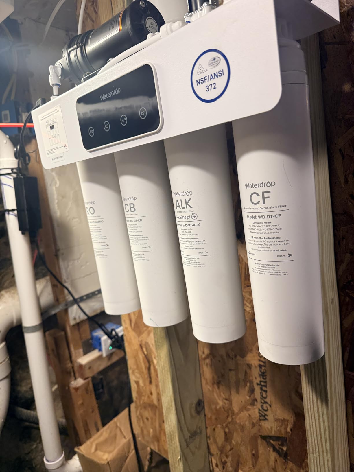 Waterdrop T3-M Remineralization Reverse Osmosis Water Filter, 450 GPD customer photo 2