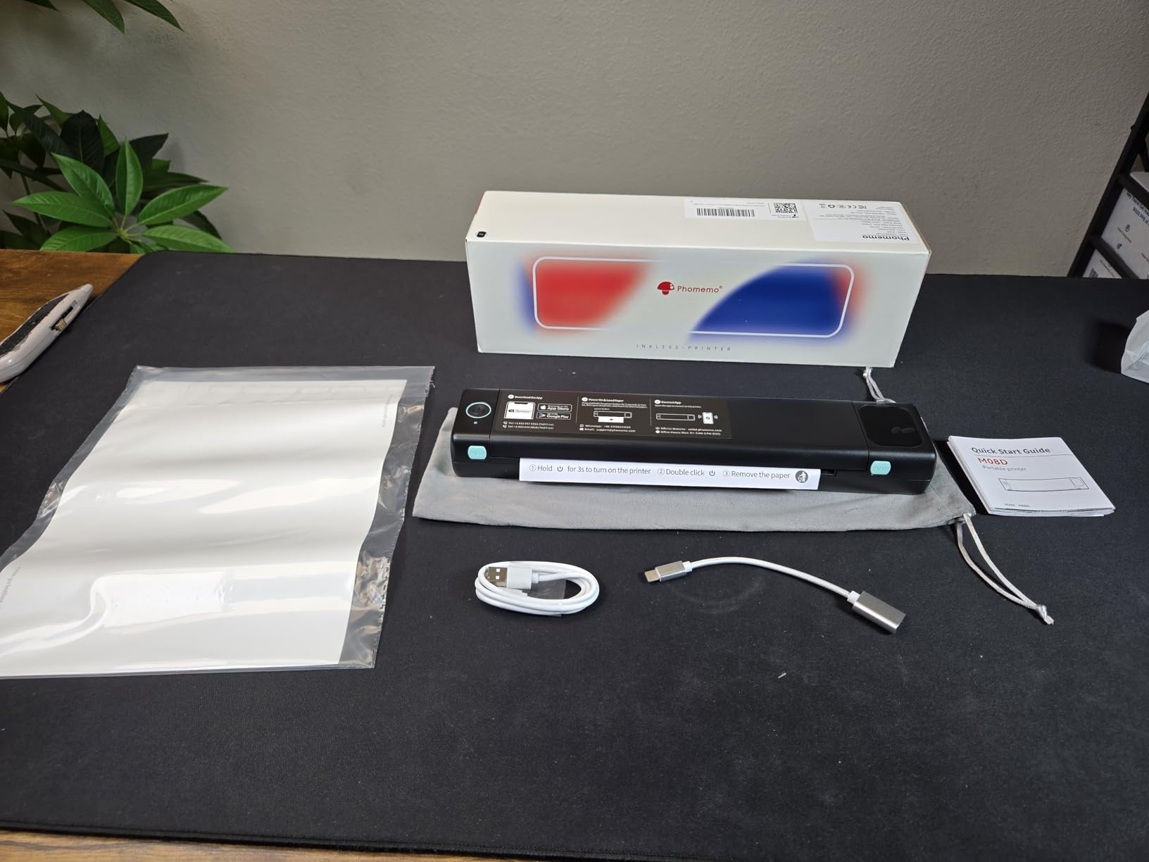 Phomemo M08D Portable Printer with Touchscreen Supports 8.5