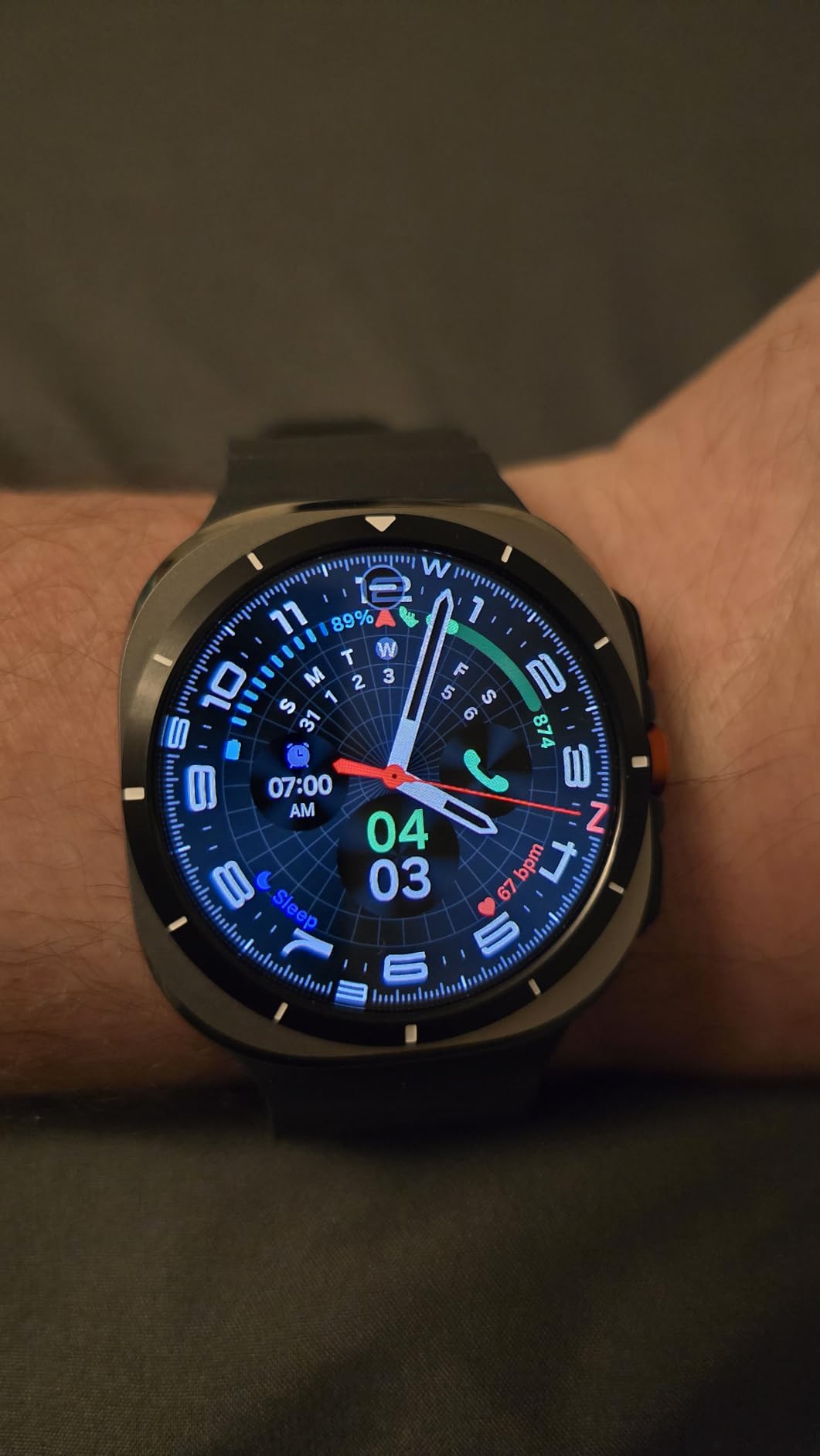 Samsung Galaxy Watch Ultra (2025), Titanium Blue, 47mm, LTE Smartwatch customer photo 1