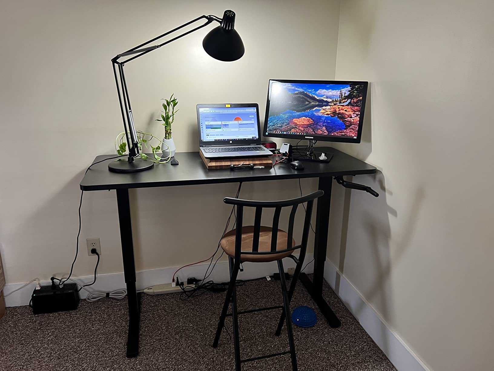 VIVO Reclaimed Wood 71 x 30 in Standing Desk, DESK-KIT-MB7P customer photo 1