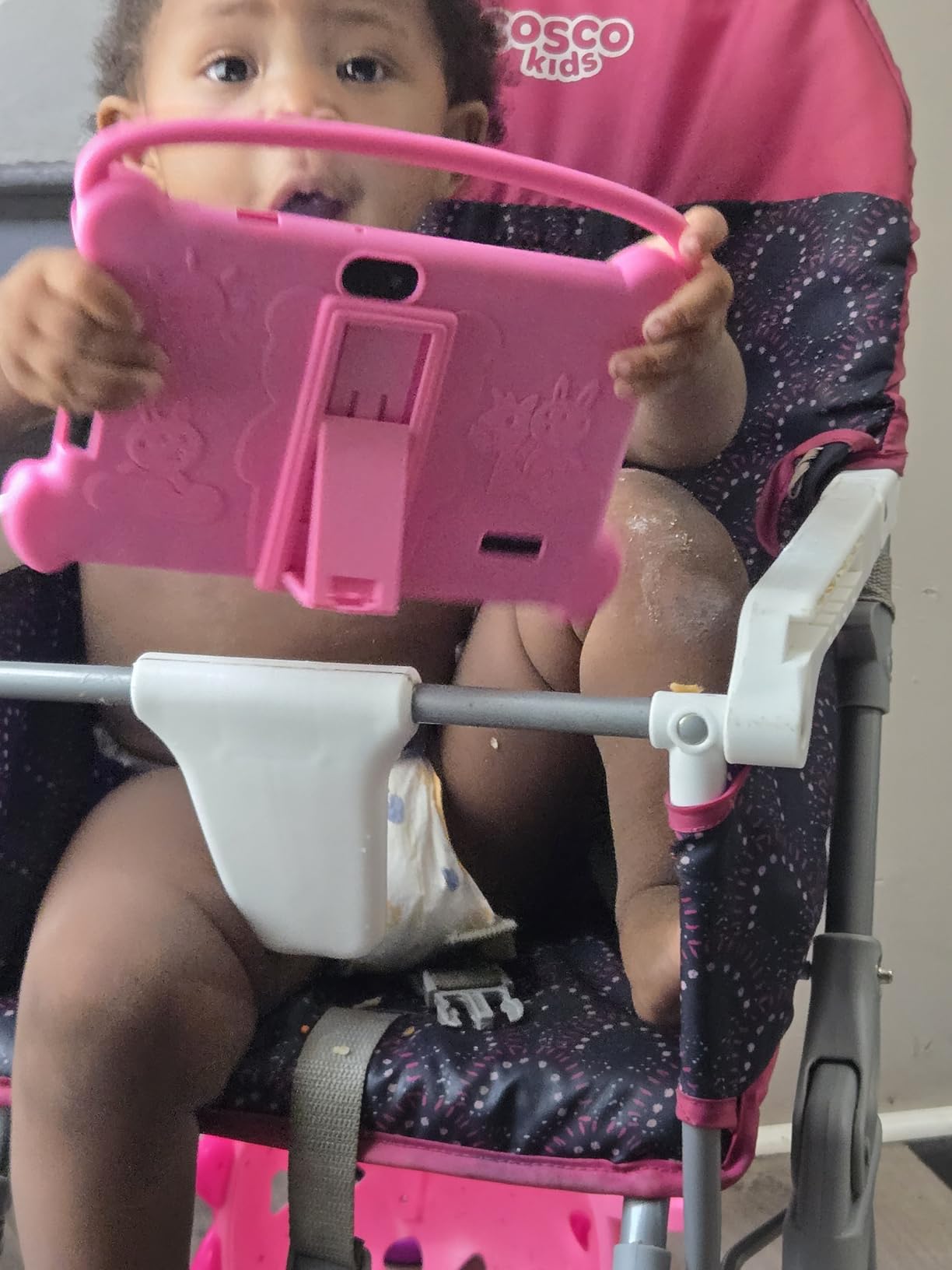 Kids Tablet 7 inch 3-9 for Kids,32GB ROM Toddler with Shockproof Case,Kids Android Software Installed Netflix,YoutTube, aiwawa Apps Parent Controls,Dual Camra, WiFi,FM, GPS (Pink) customer photo 2